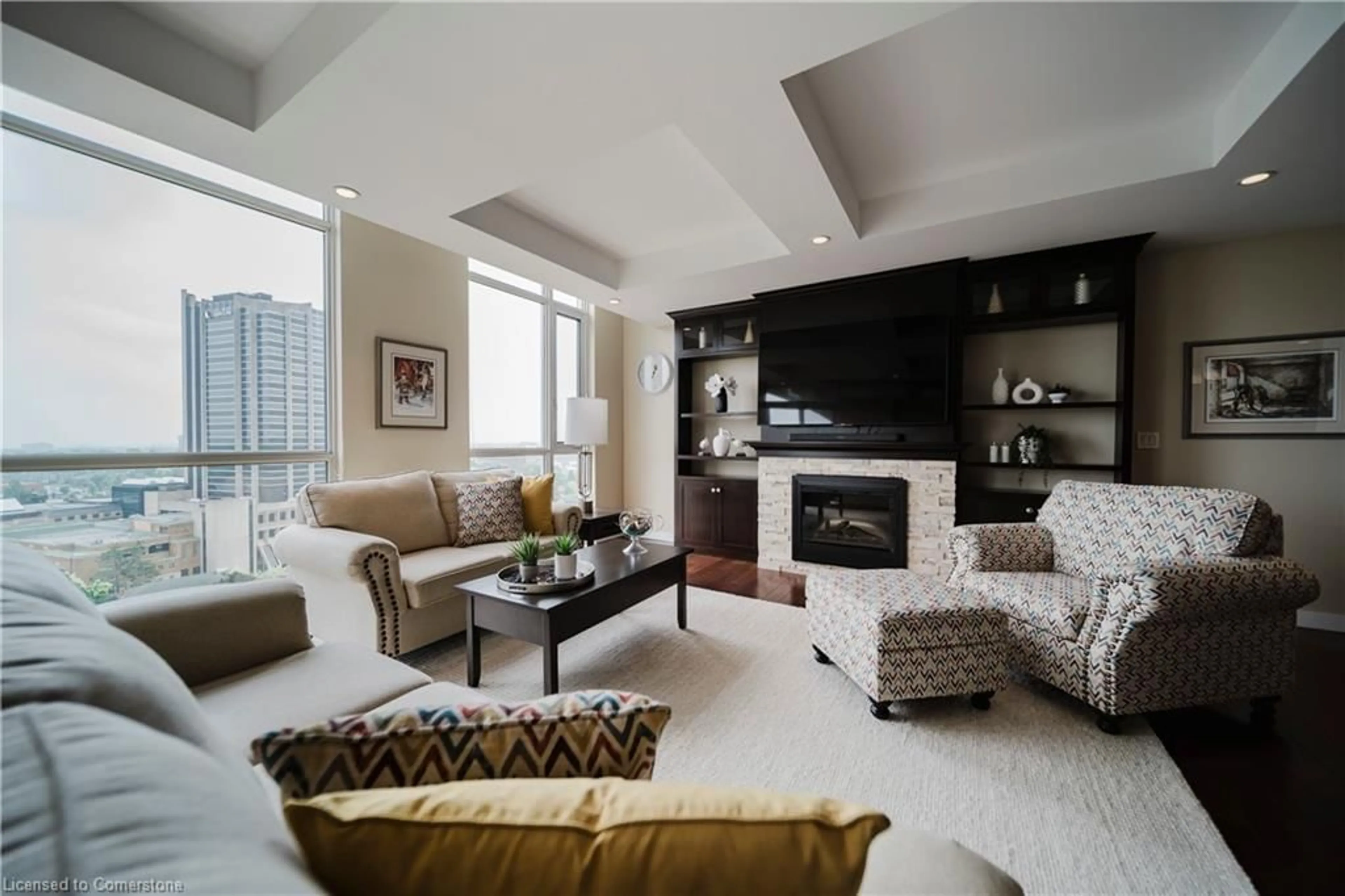Living room with furniture, unknown for 191 King St #1306, Waterloo Ontario N2J 1R1