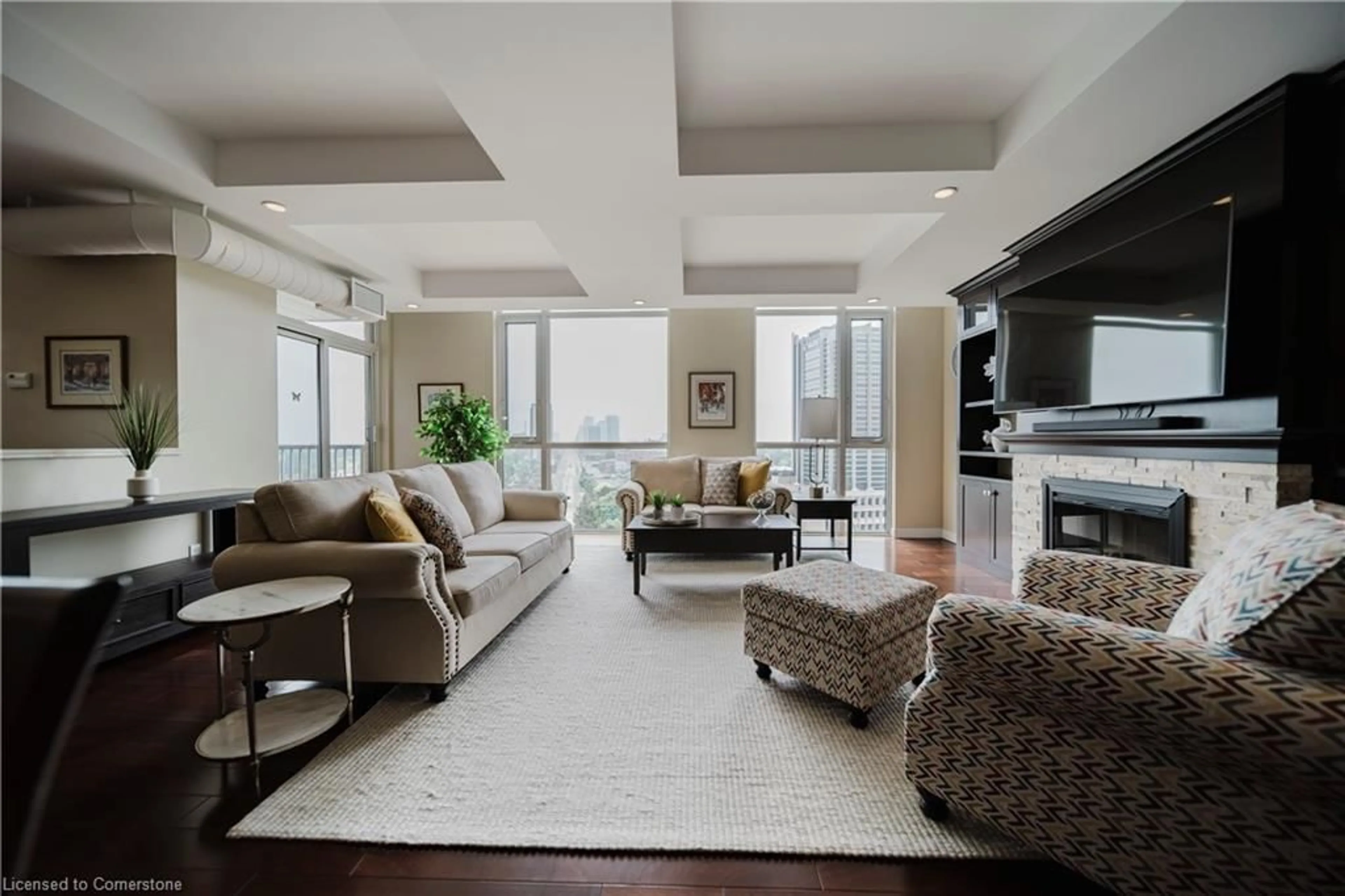 Living room with furniture, unknown for 191 King St #1306, Waterloo Ontario N2J 1R1