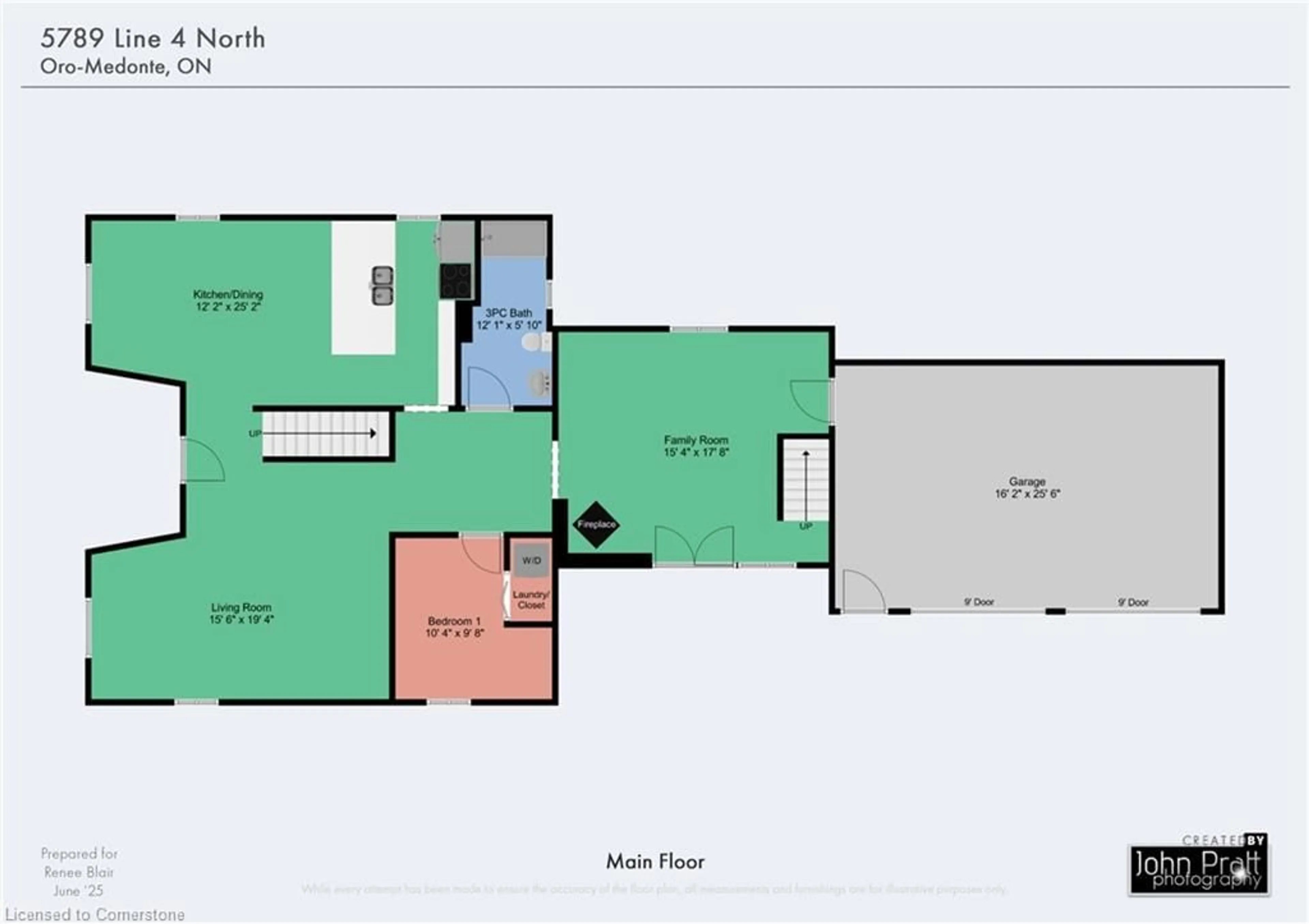 Floor plan for 5789 4th Line, Hillsdale Ontario L0L 1V0