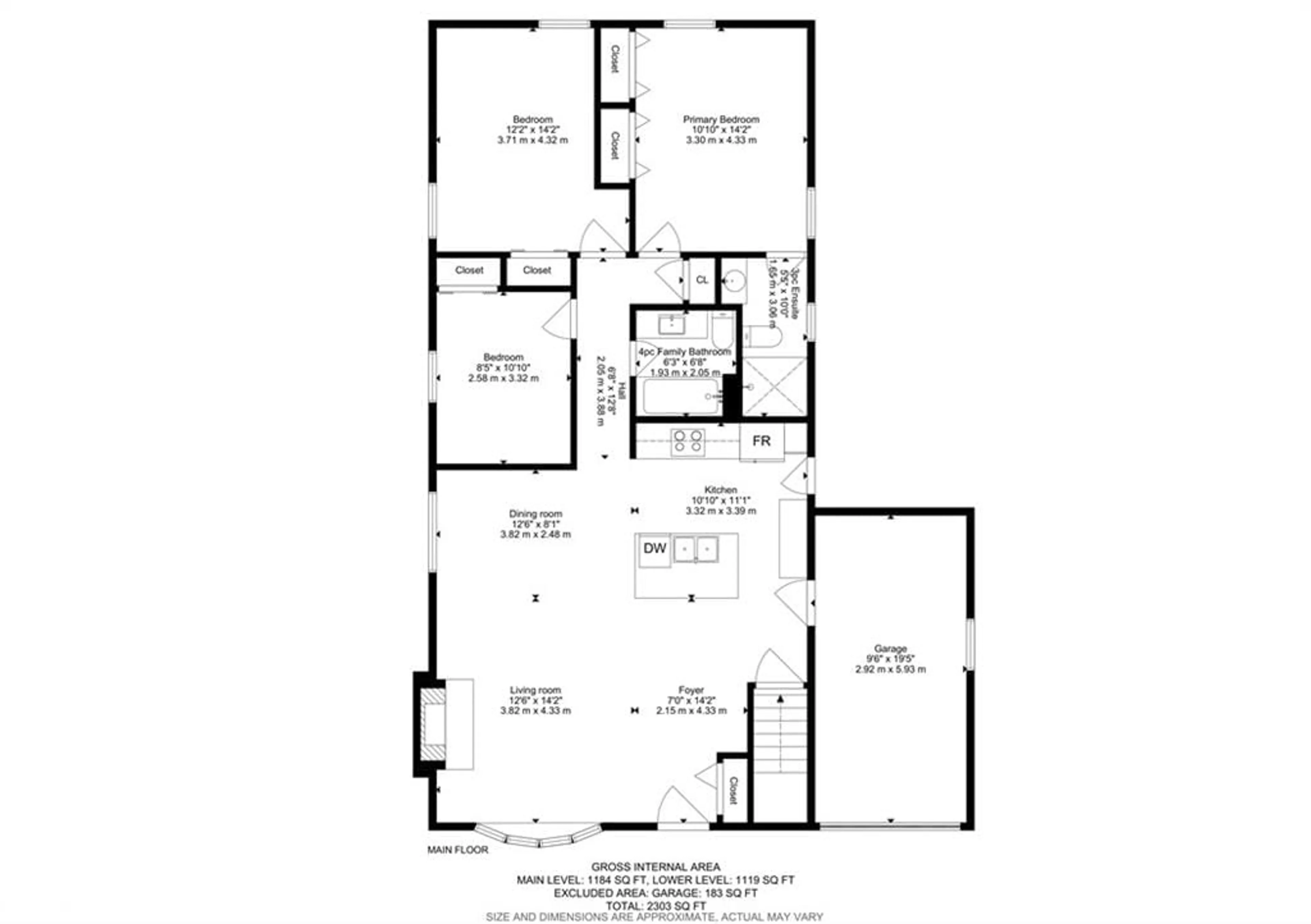Floor plan for 3 Lorne St, Wellington Ontario N0B 1T0
