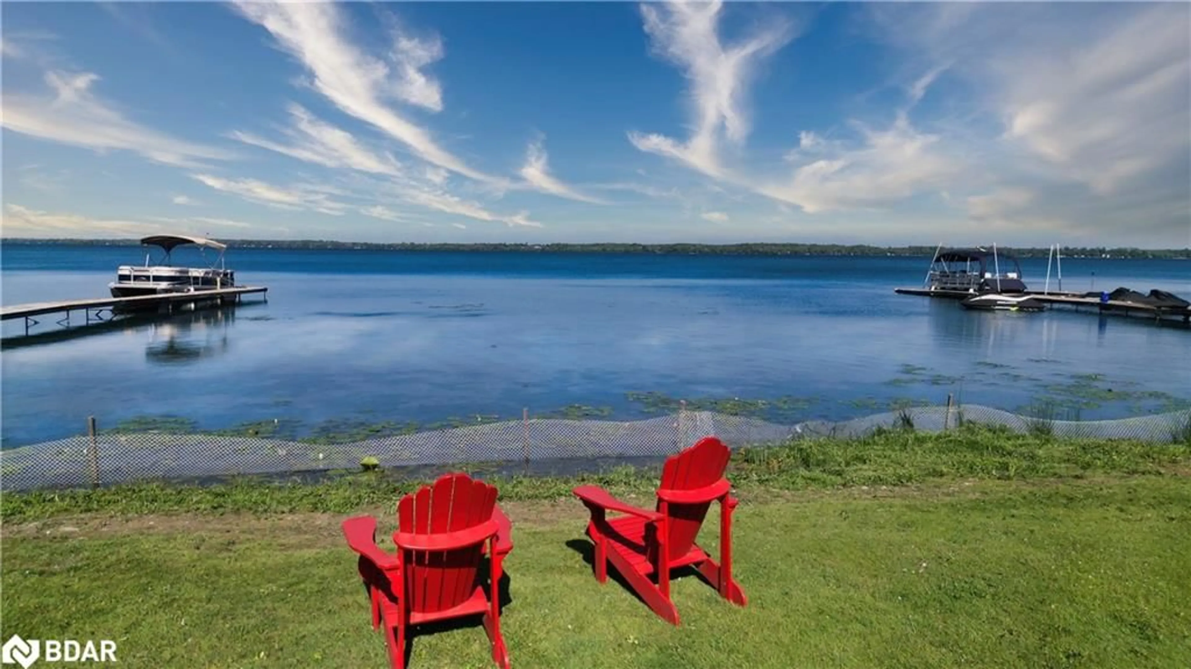 Patio, water/lake/river/ocean view for 3529 Bayou Rd, Orillia Ontario L3V 6H3