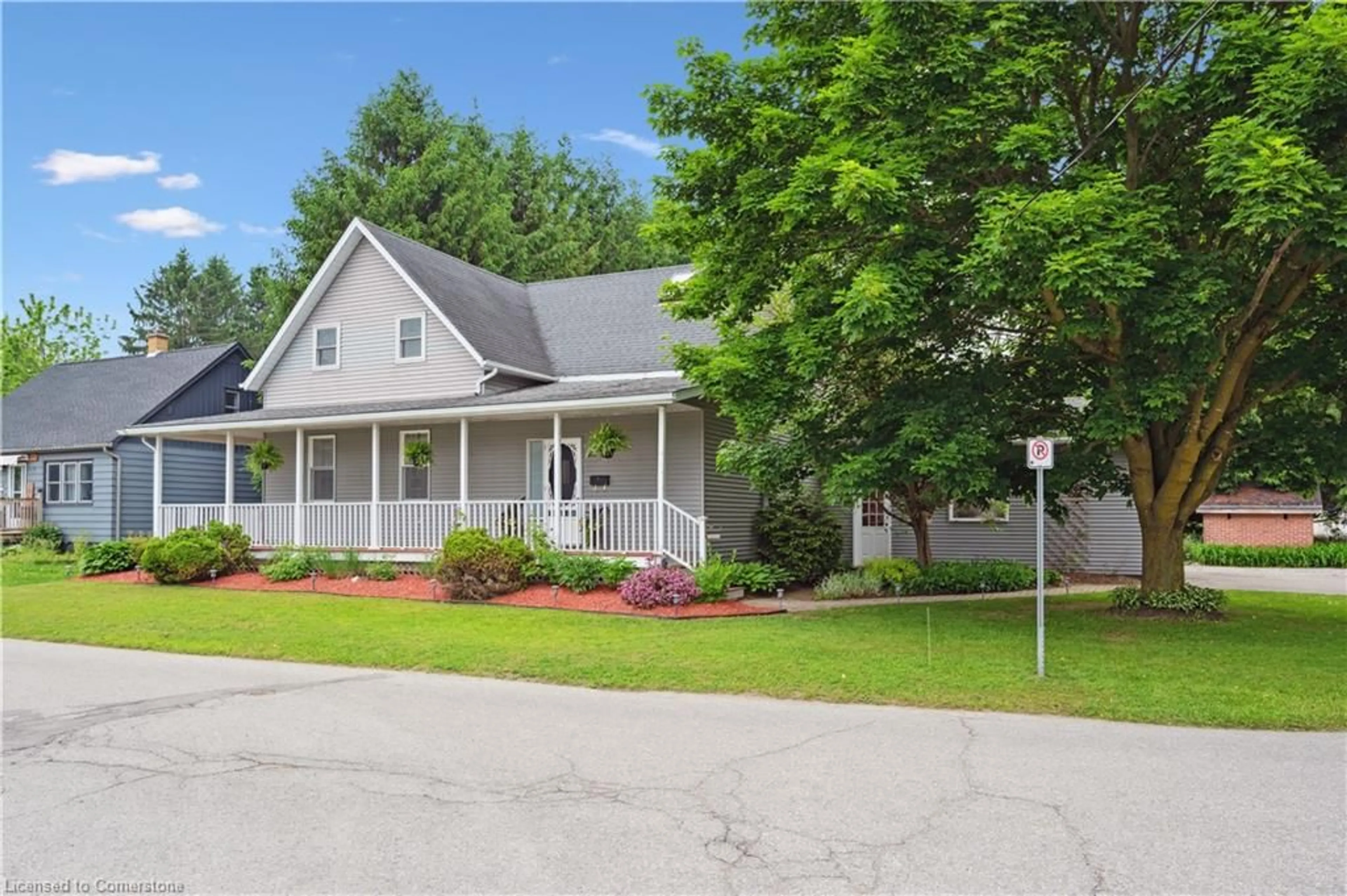 Home with vinyl exterior material, street for 22 Charles St, St. Clements Ontario N0B 2M0