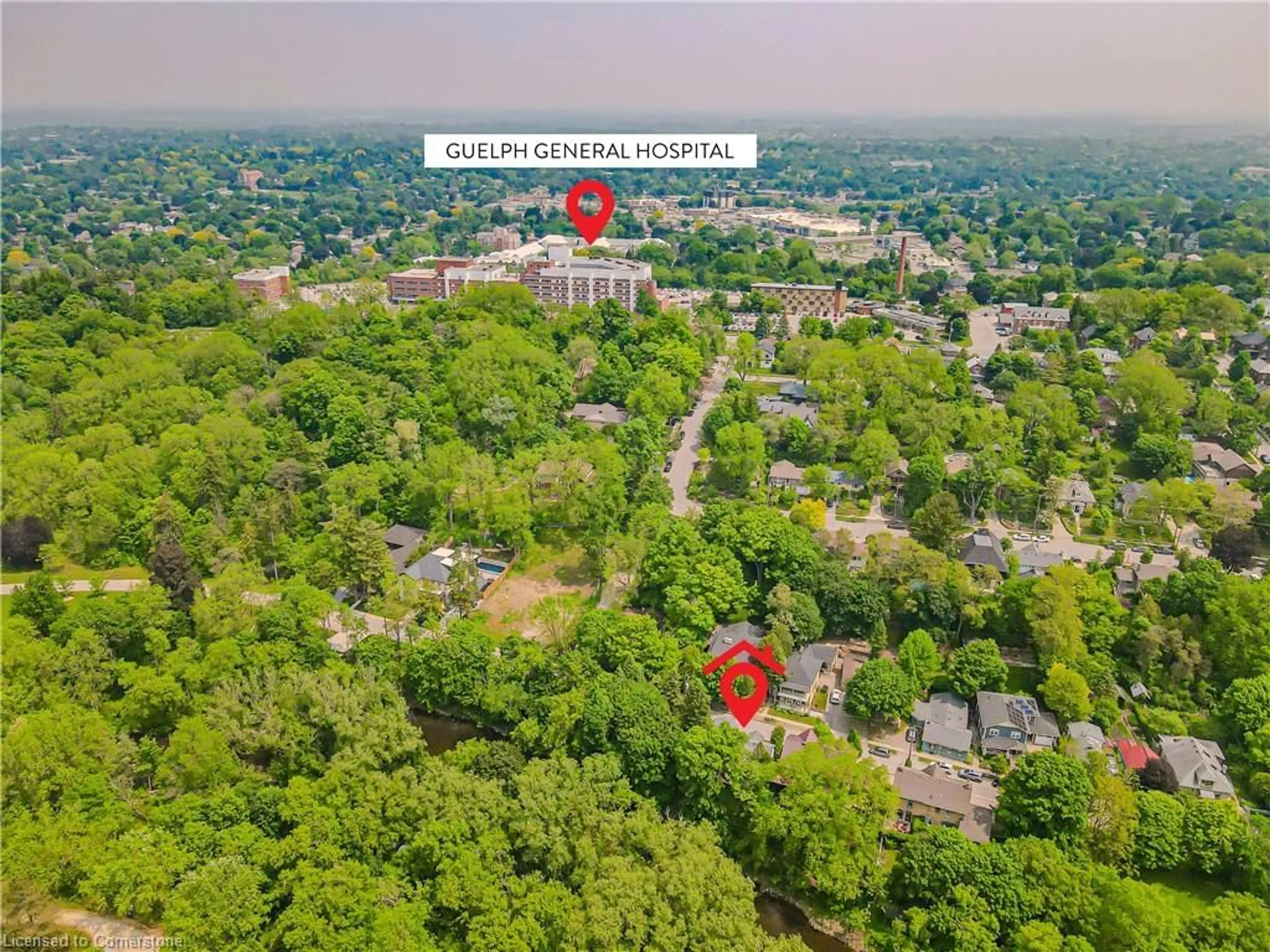 A pic from outside/outdoor area/front of a property/back of a property/a pic from drone, unknown for 262 Arthur St, Guelph Ontario N1E 4V8