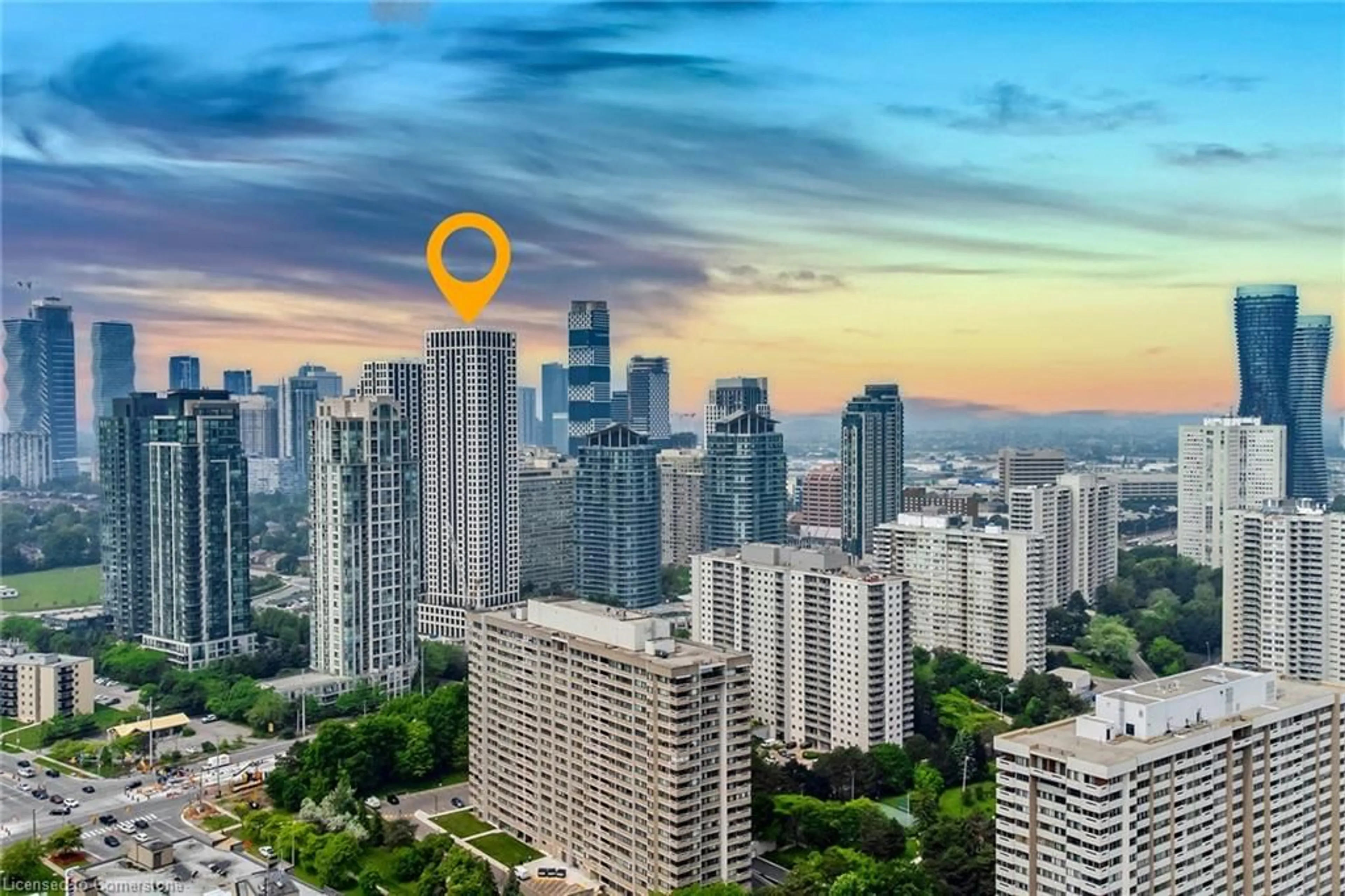 Picture of a map for 30 Elm Dr #2508, Mississauga Ontario L5B 0N6