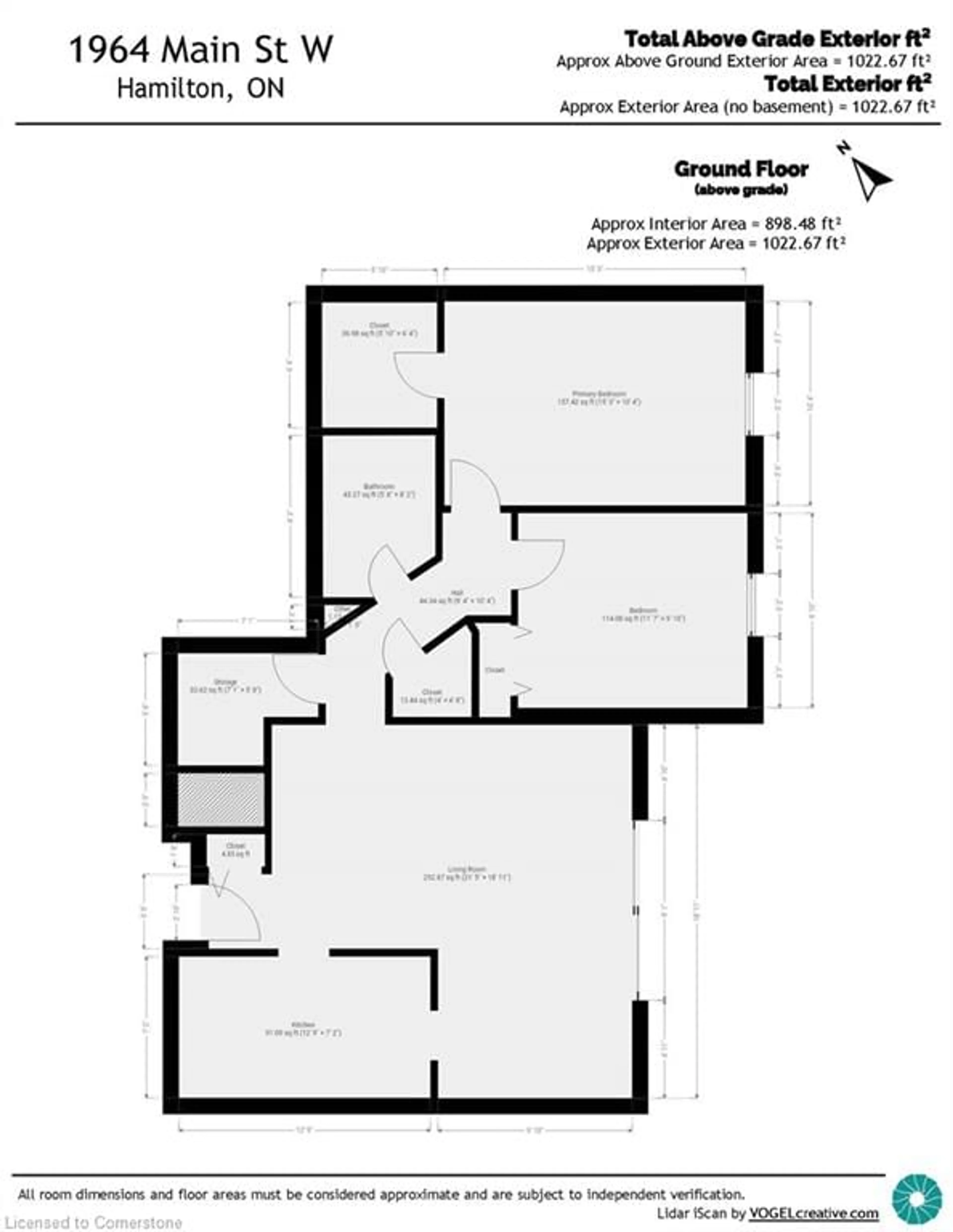 Floor plan for 1964 Main St #1001, Hamilton Ontario L8S 1J5