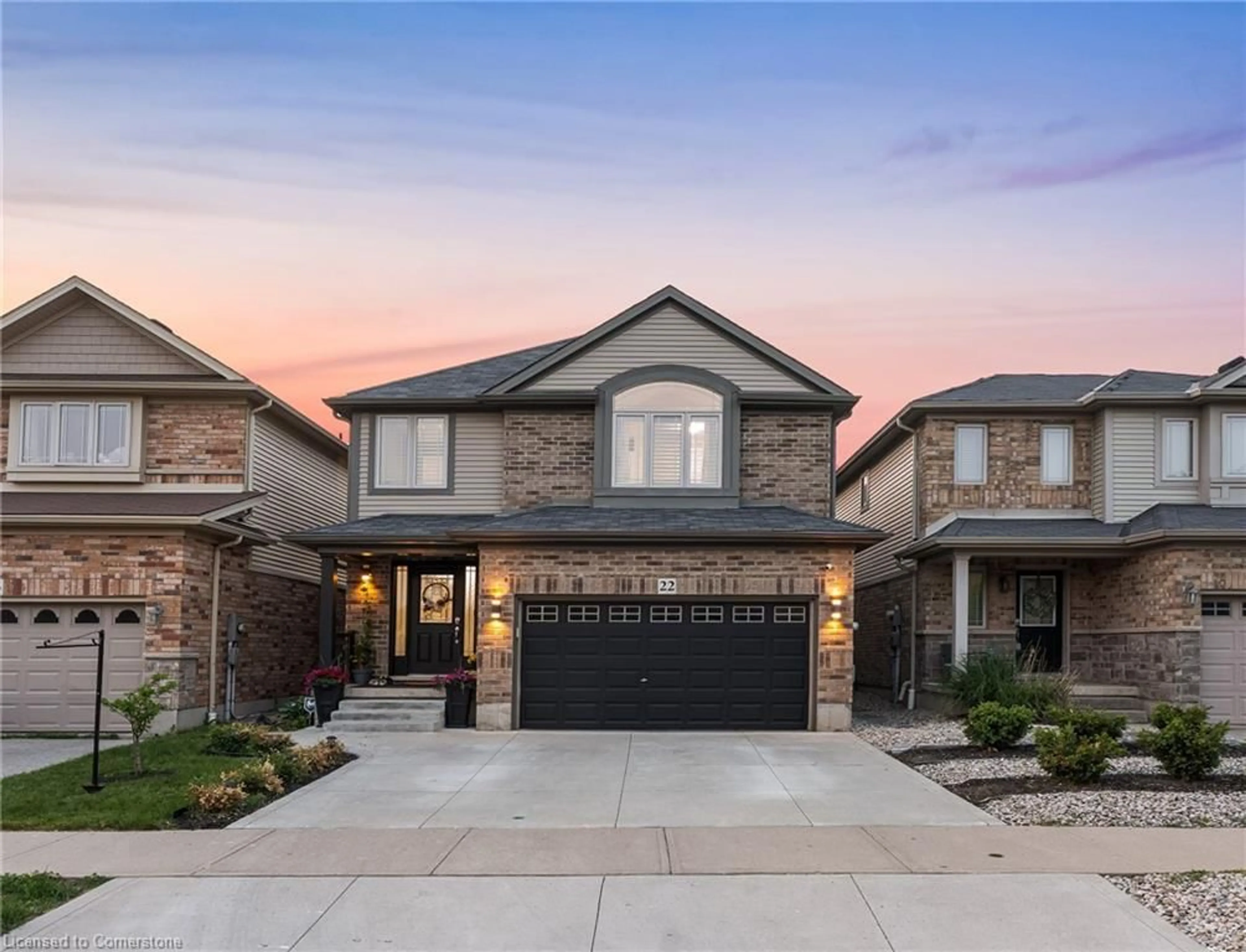 Home with brick exterior material, street for 22 Creek Ridge St, Kitchener Ontario N2R 0B5