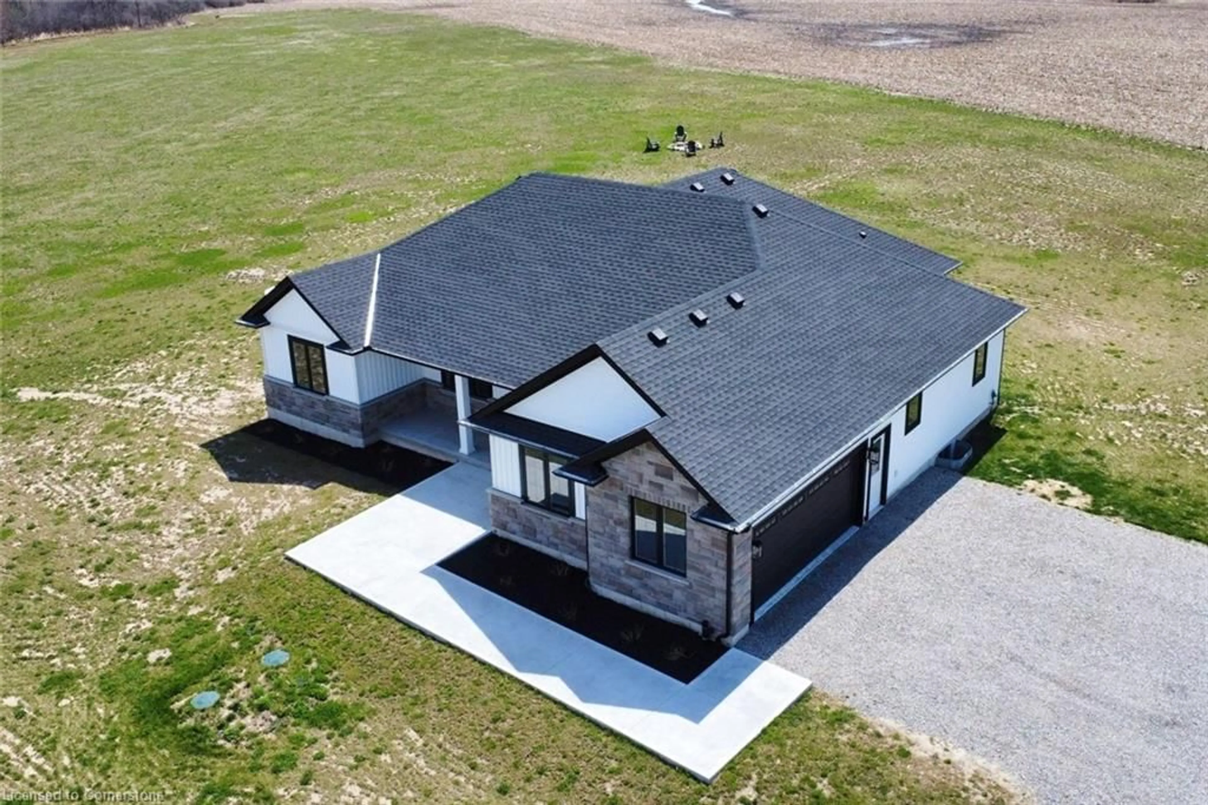 A pic from outside/outdoor area/front of a property/back of a property/a pic from drone, building for 1294 Concession 1 Rd, Canfield Ontario N0A 1C0