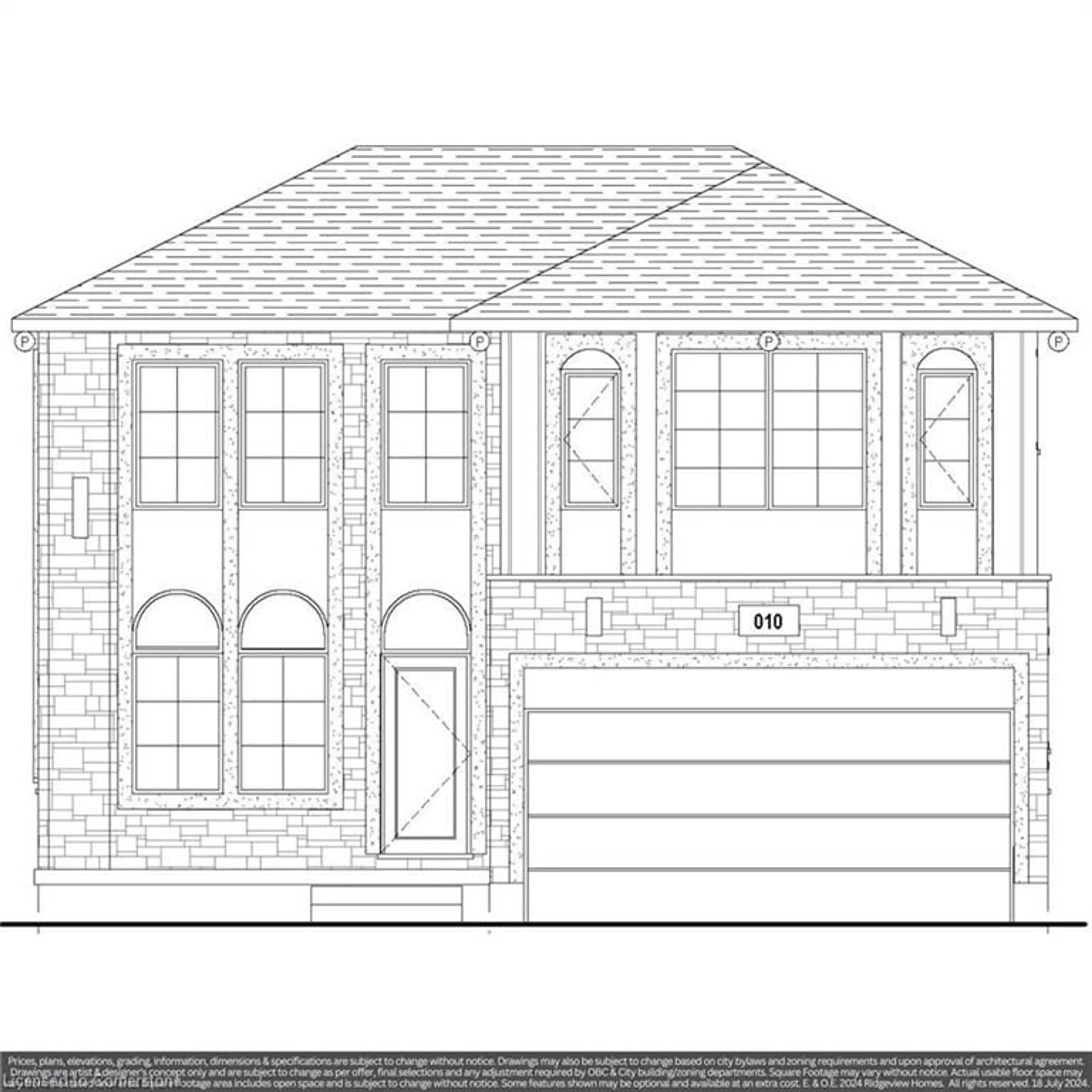 Home with brick exterior material, building for LOT 23 - 136 Rivergreen Cres, Cambridge Ontario N1S 0G1