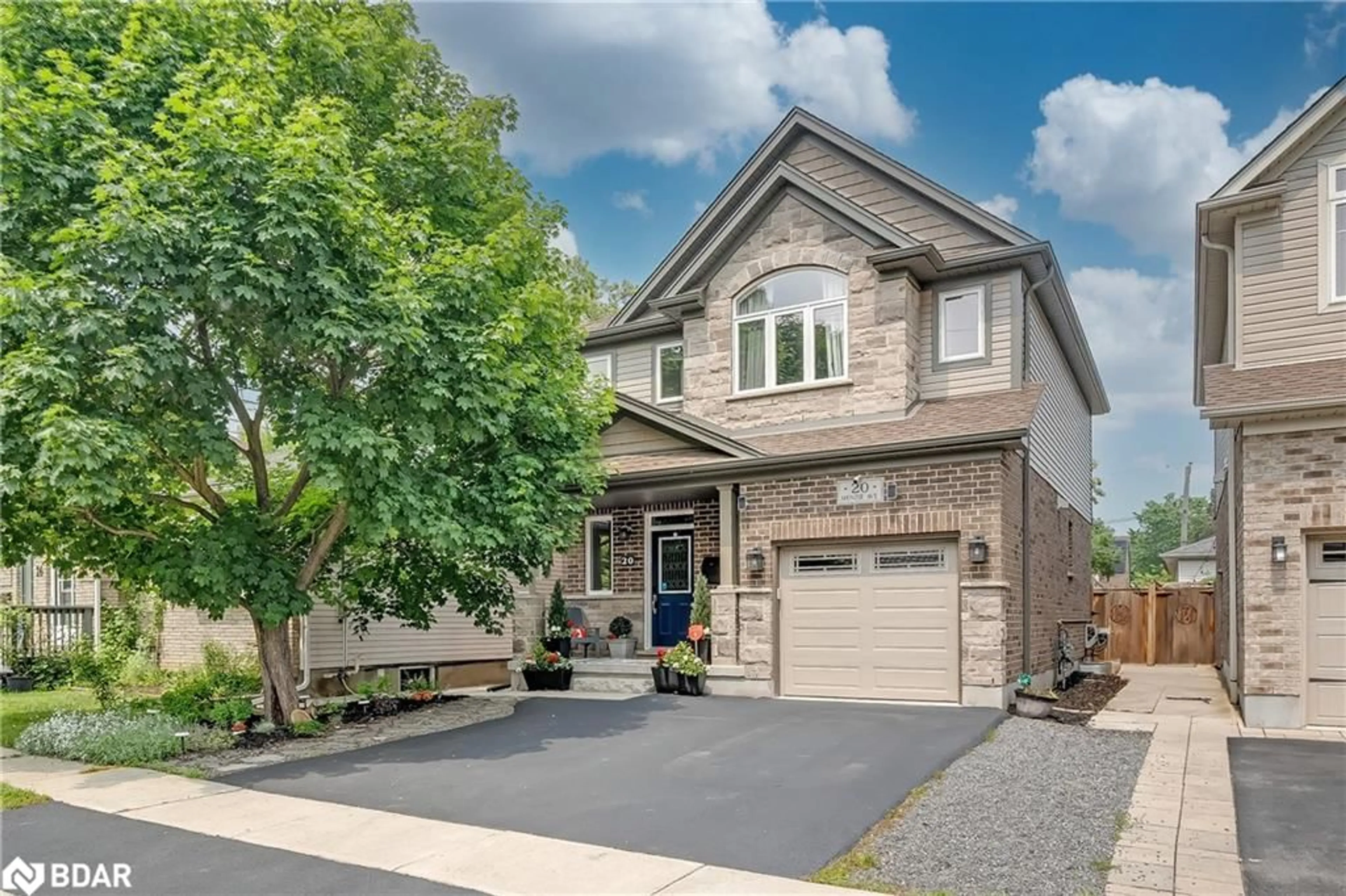Home with brick exterior material, street for 20 Menzie Ave, Guelph Ontario N1E 5X9