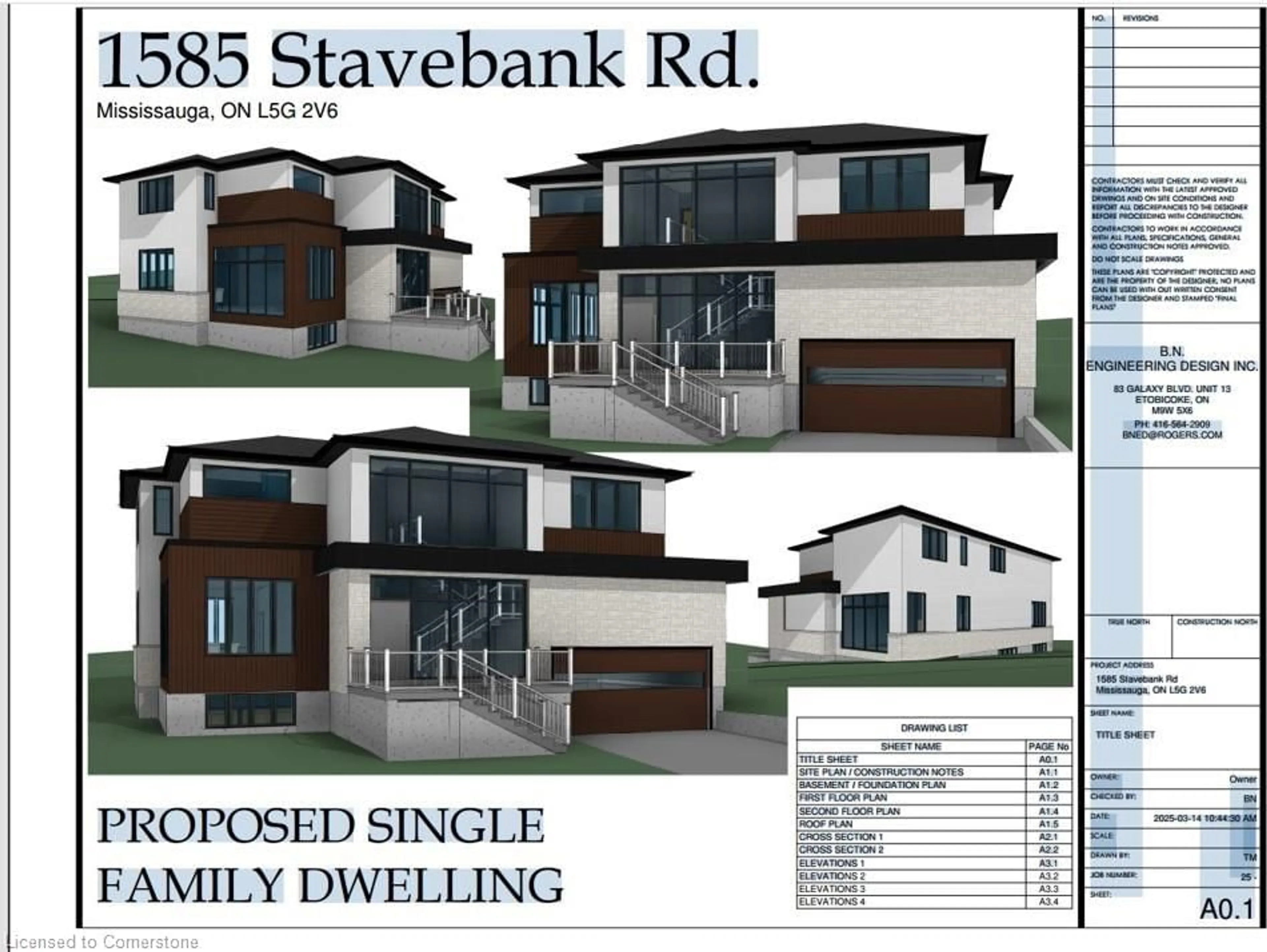 Unknown for 1587 Stavebank Rd #Lot B, Mississauga Ontario L5G 2V6
