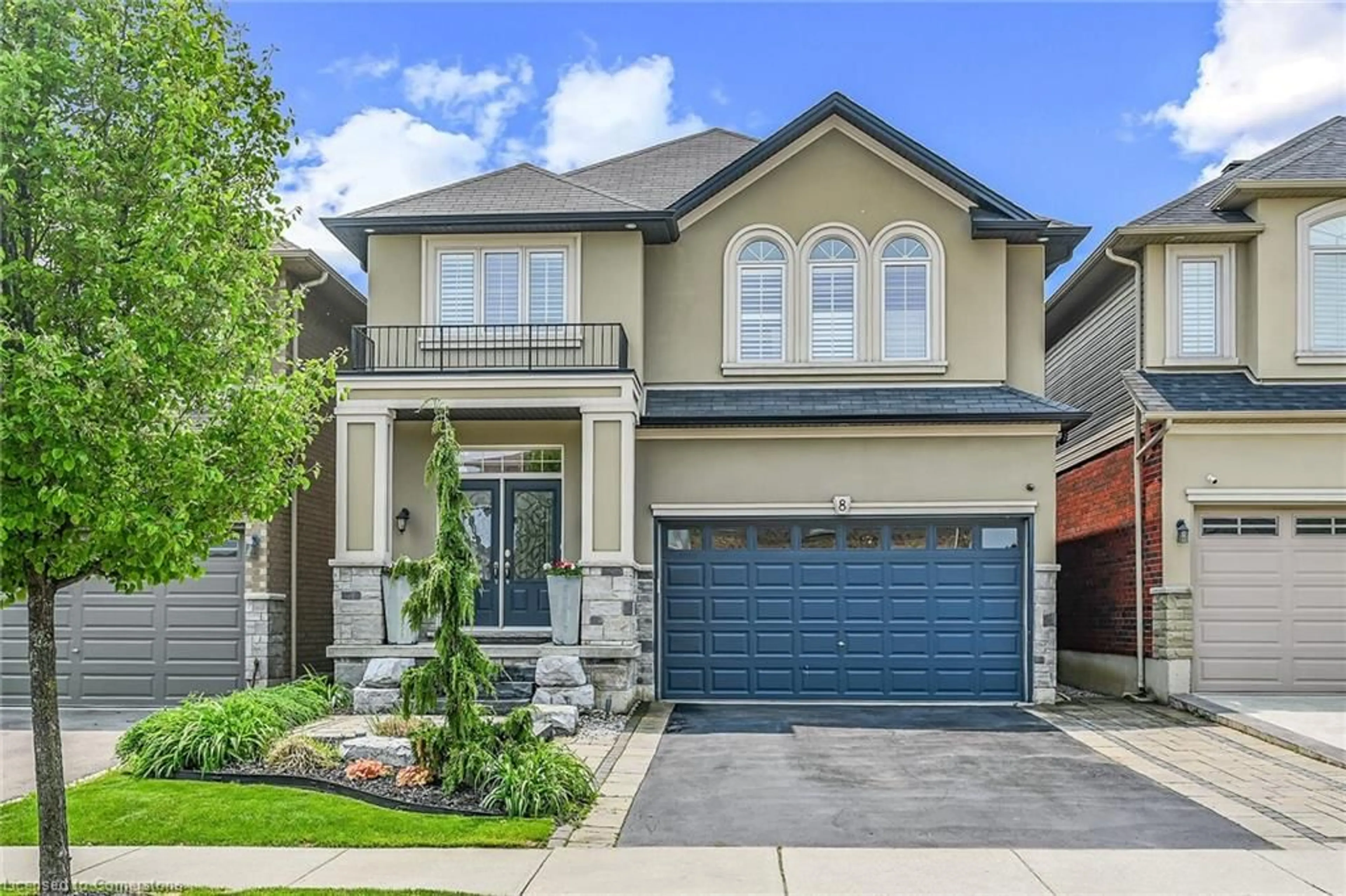Home with brick exterior material, street for 8 Chartwell Cir, Hamilton Ontario L9A 0B6