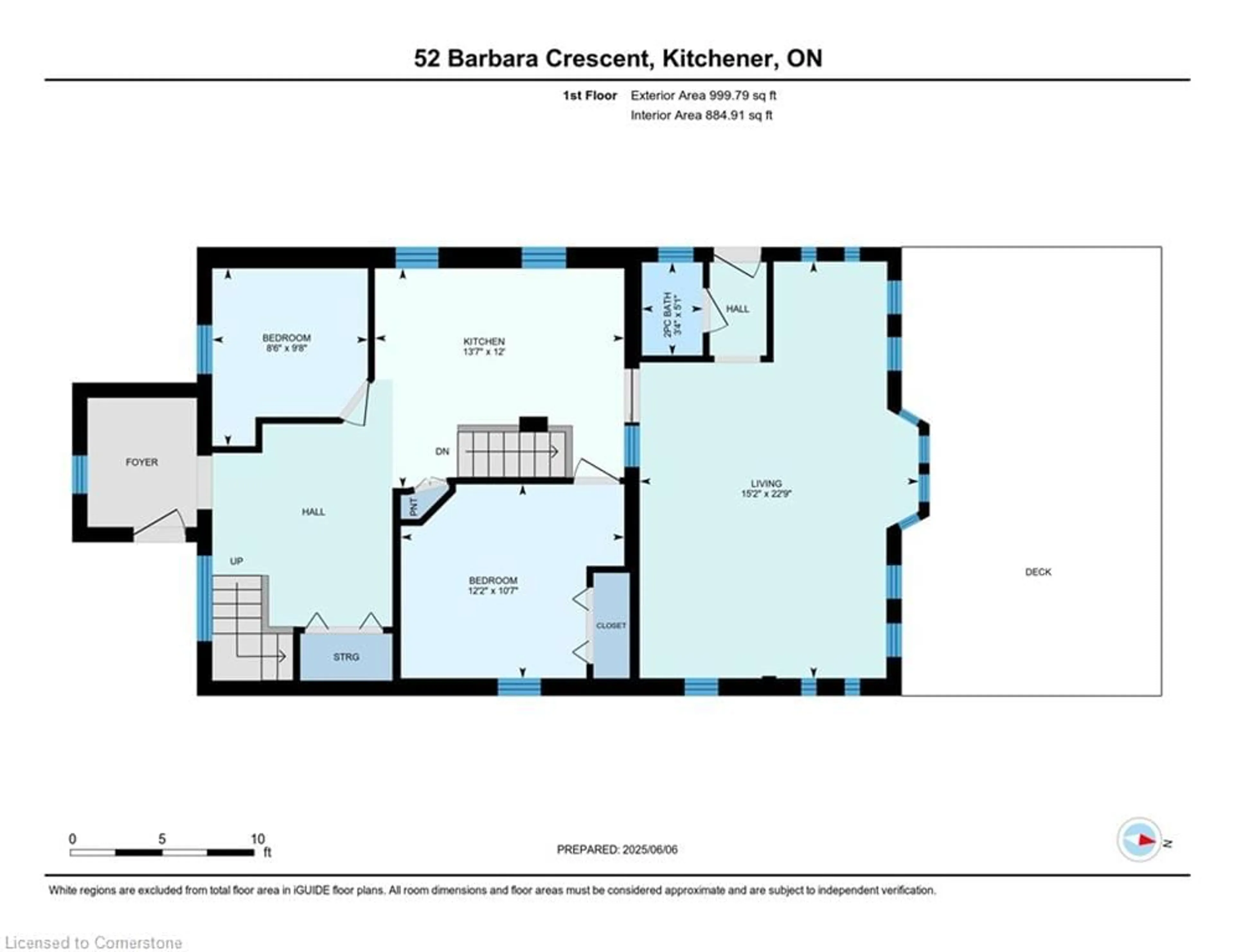 Floor plan for 52 Barbara Cres, Kitchener Ontario N2M 4N2