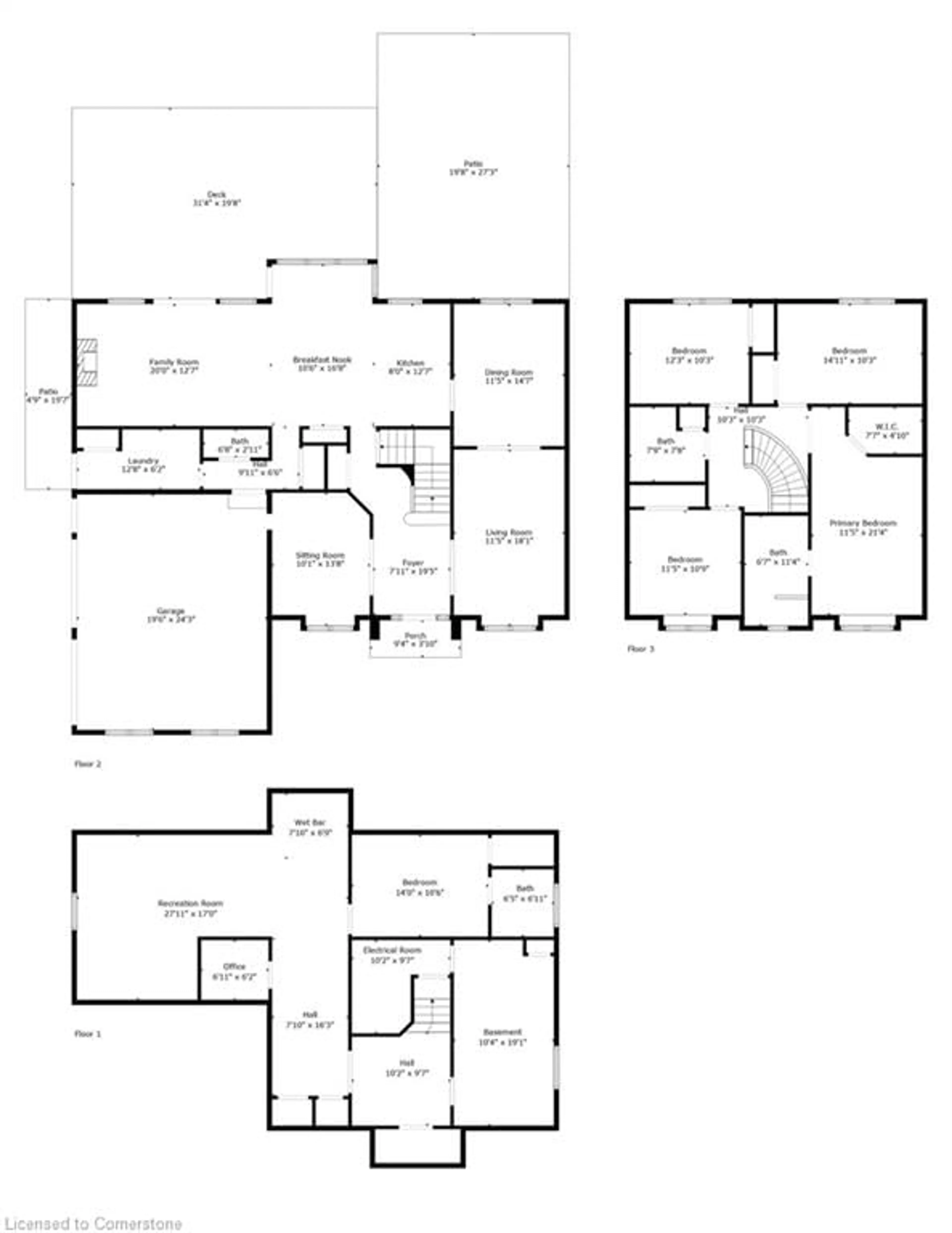 Floor plan for 27 Gladiola Dr, Carlisle Ontario L0R 1H1