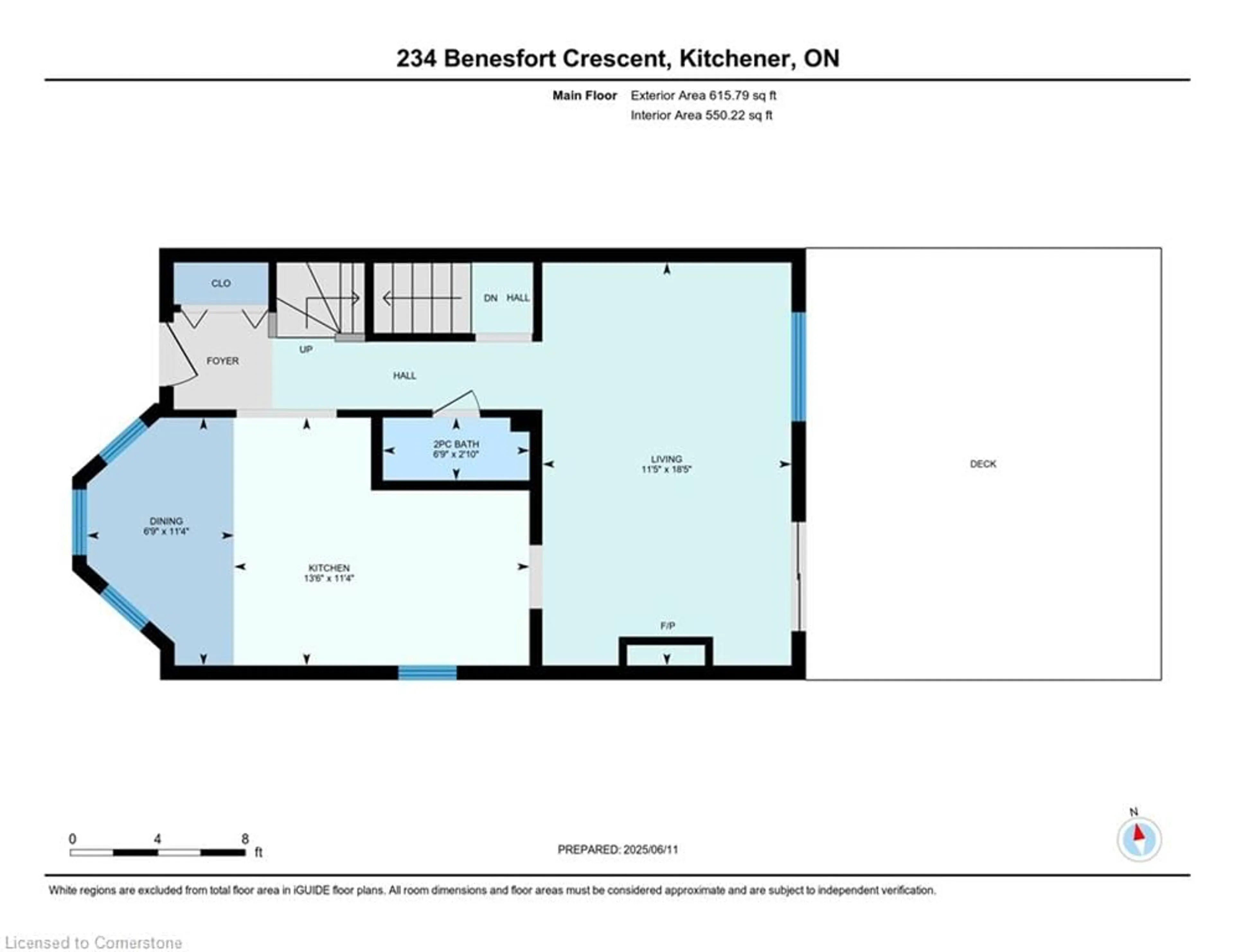 Floor plan for 234 Benesfort Cres, Kitchener Ontario N2N 3B5
