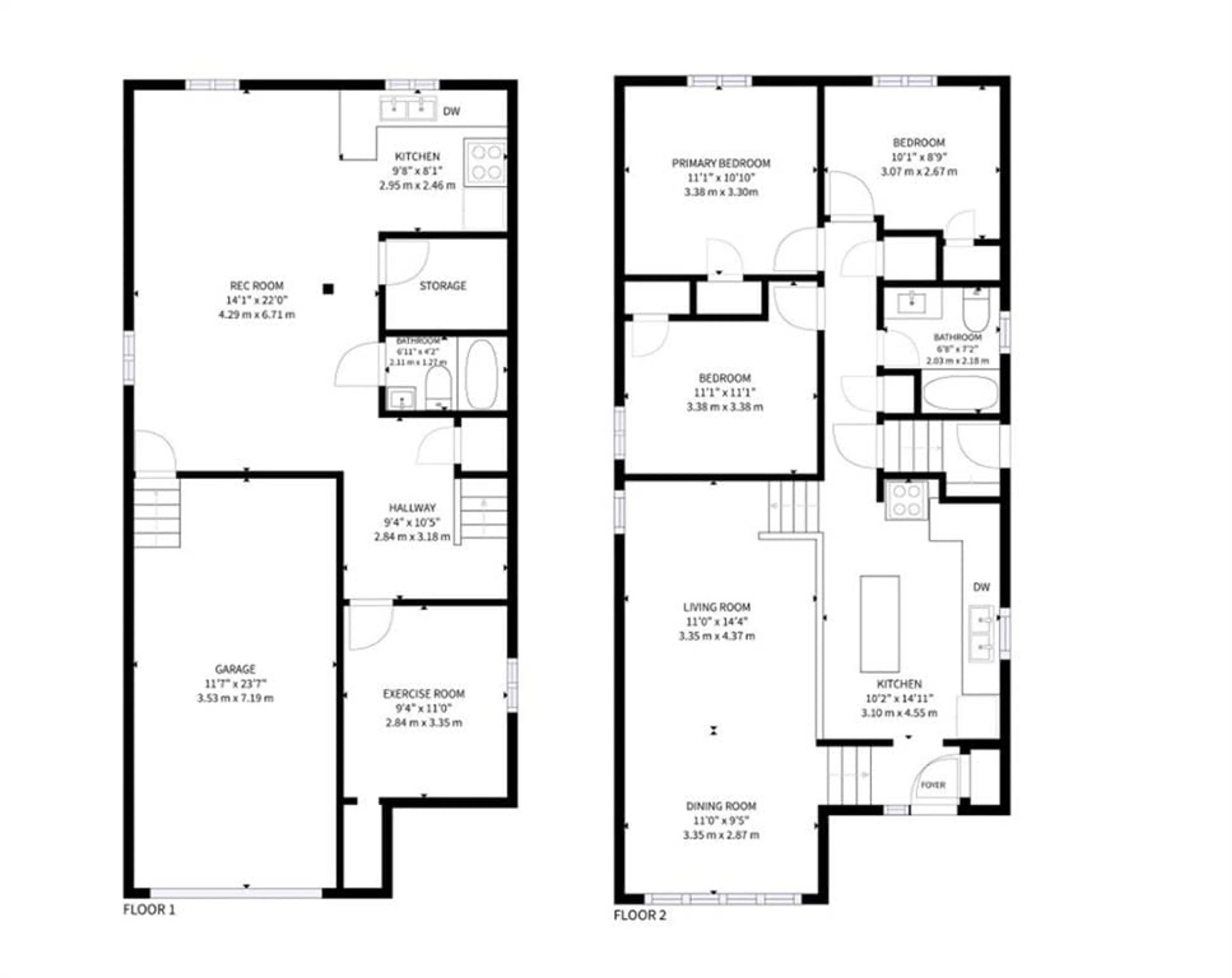 Floor plan for 34 Martin St, Bradford Ontario L3Z 1Z5