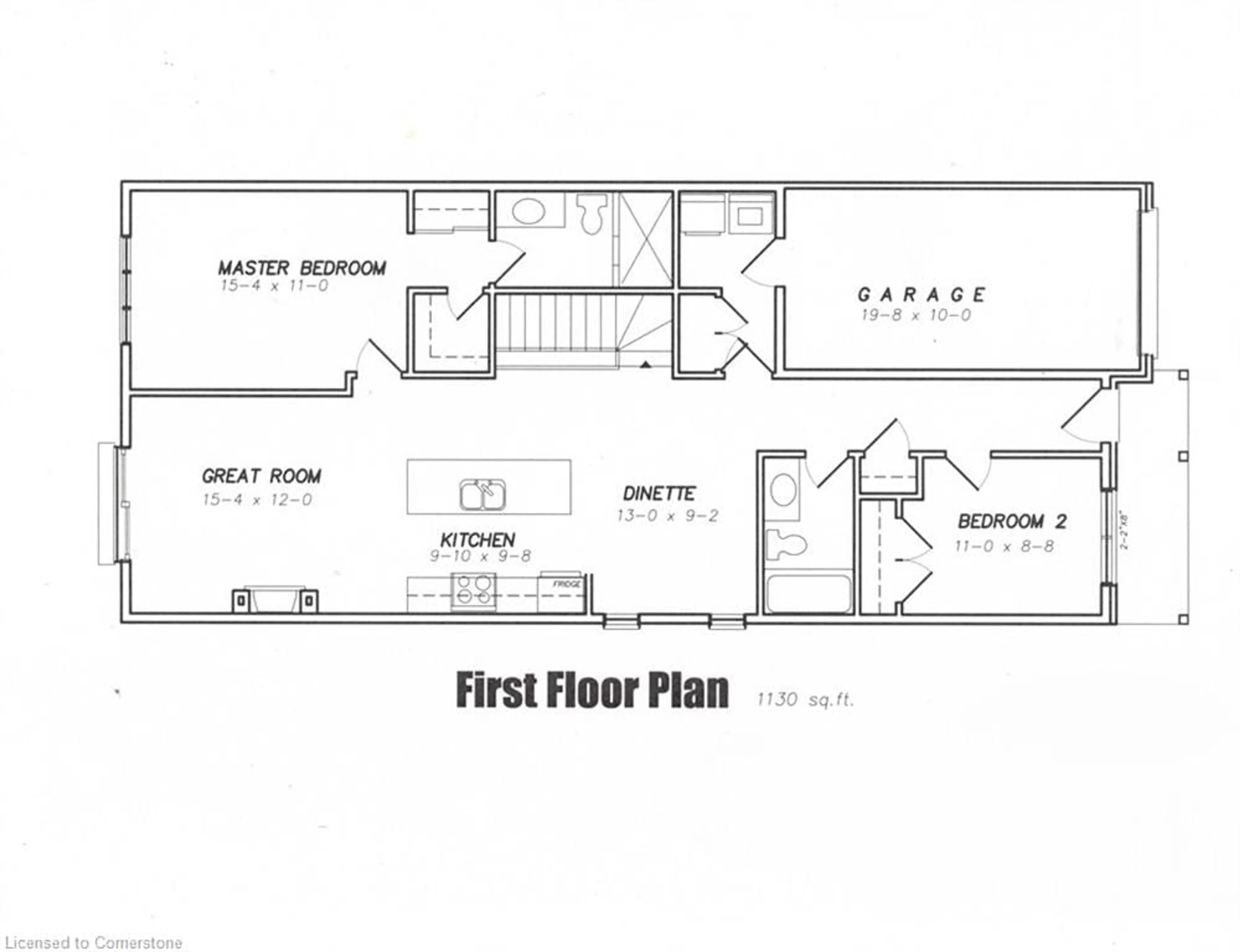 Floor plan for 188 Lafayette St, Jarvis Ontario N0A 1J0