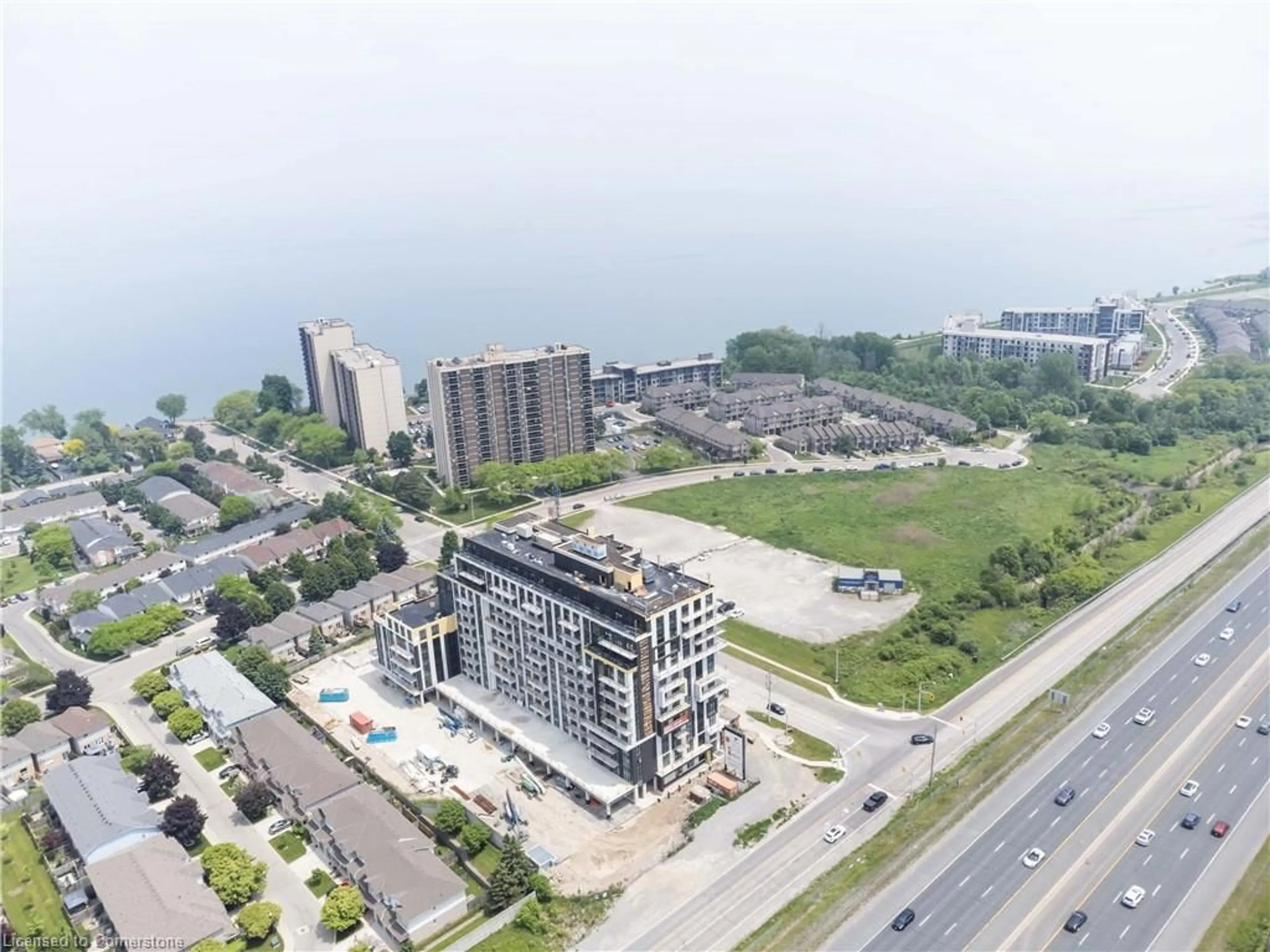 A pic from outside/outdoor area/front of a property/back of a property/a pic from drone, water/lake/river/ocean view for 461 Green Rd #523, Stoney Creek Ontario L8E 5B4