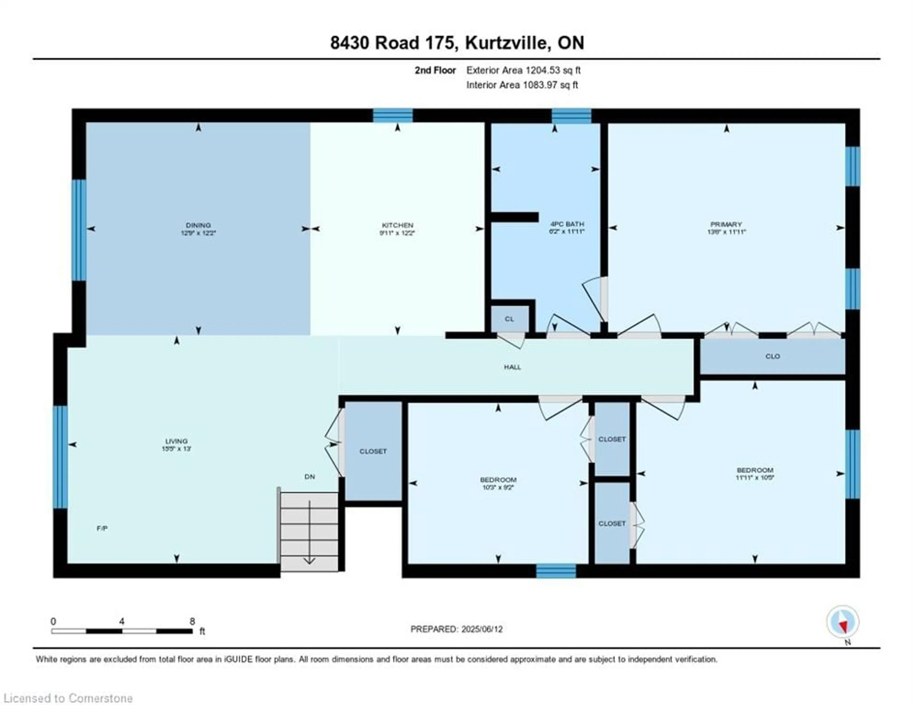 Floor plan for 8430 175 Rd, Kurtzville Ontario N4W 3G6