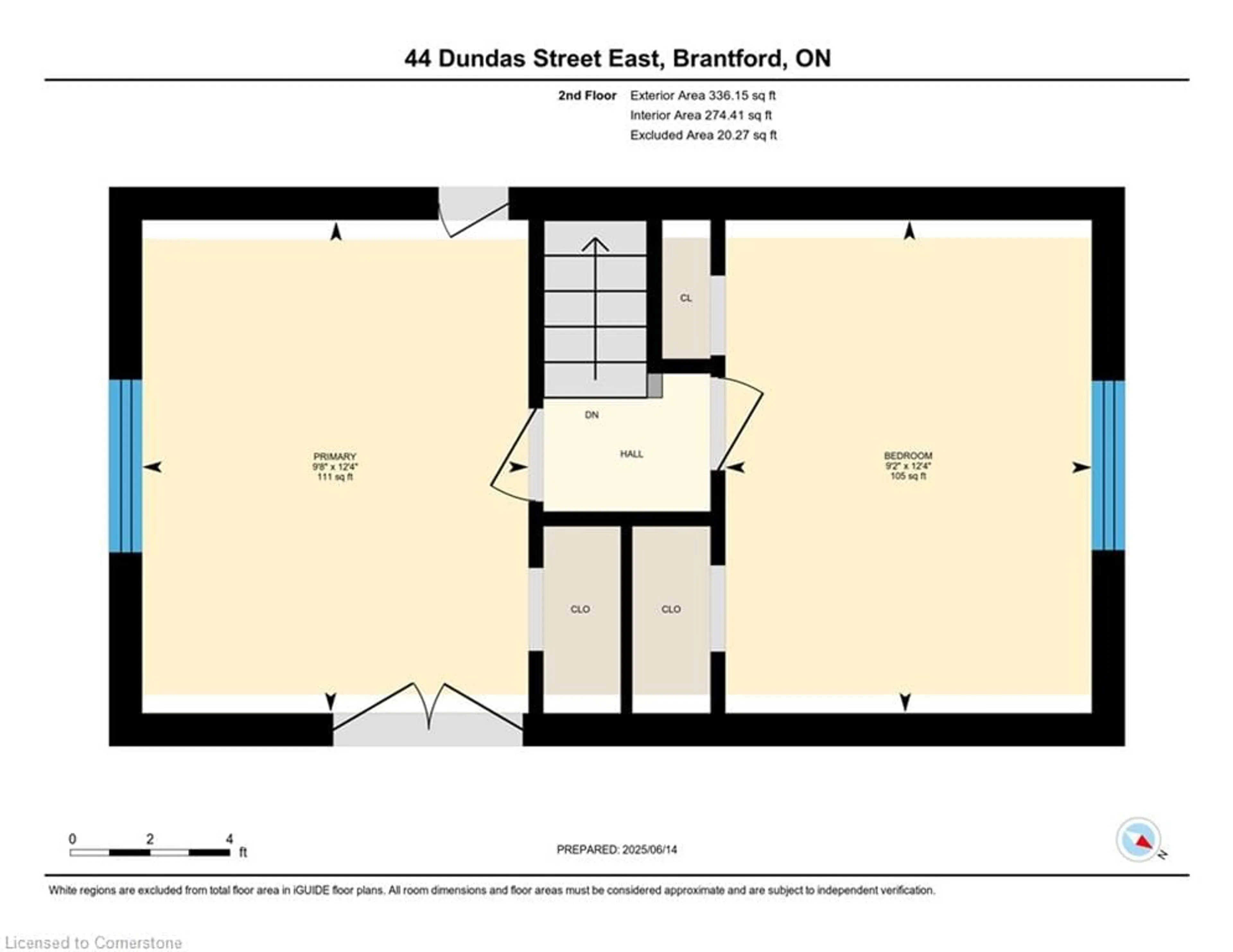 Floor plan for 44 Dundas St, Brantford Ontario N3R 3Y2
