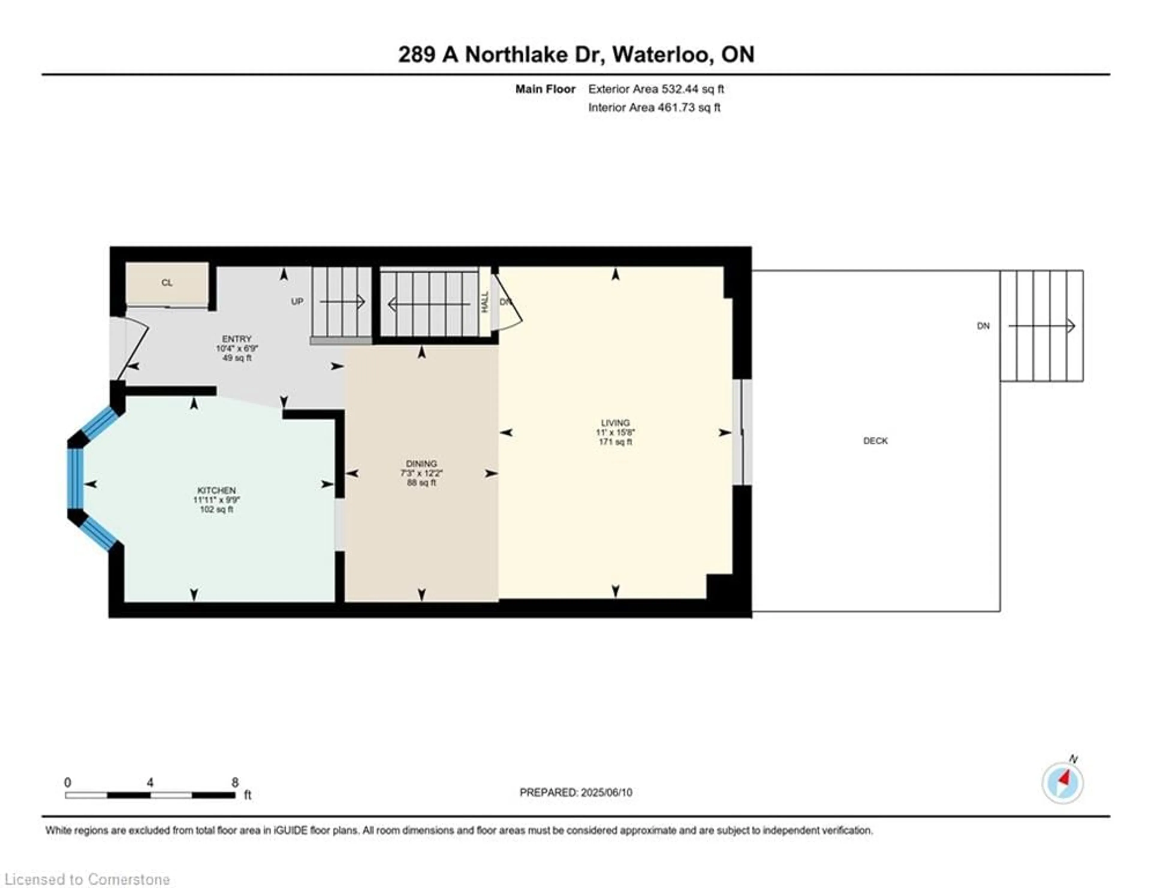 Floor plan for 289 A Northlake Dr, Waterloo Ontario N2V 1N9