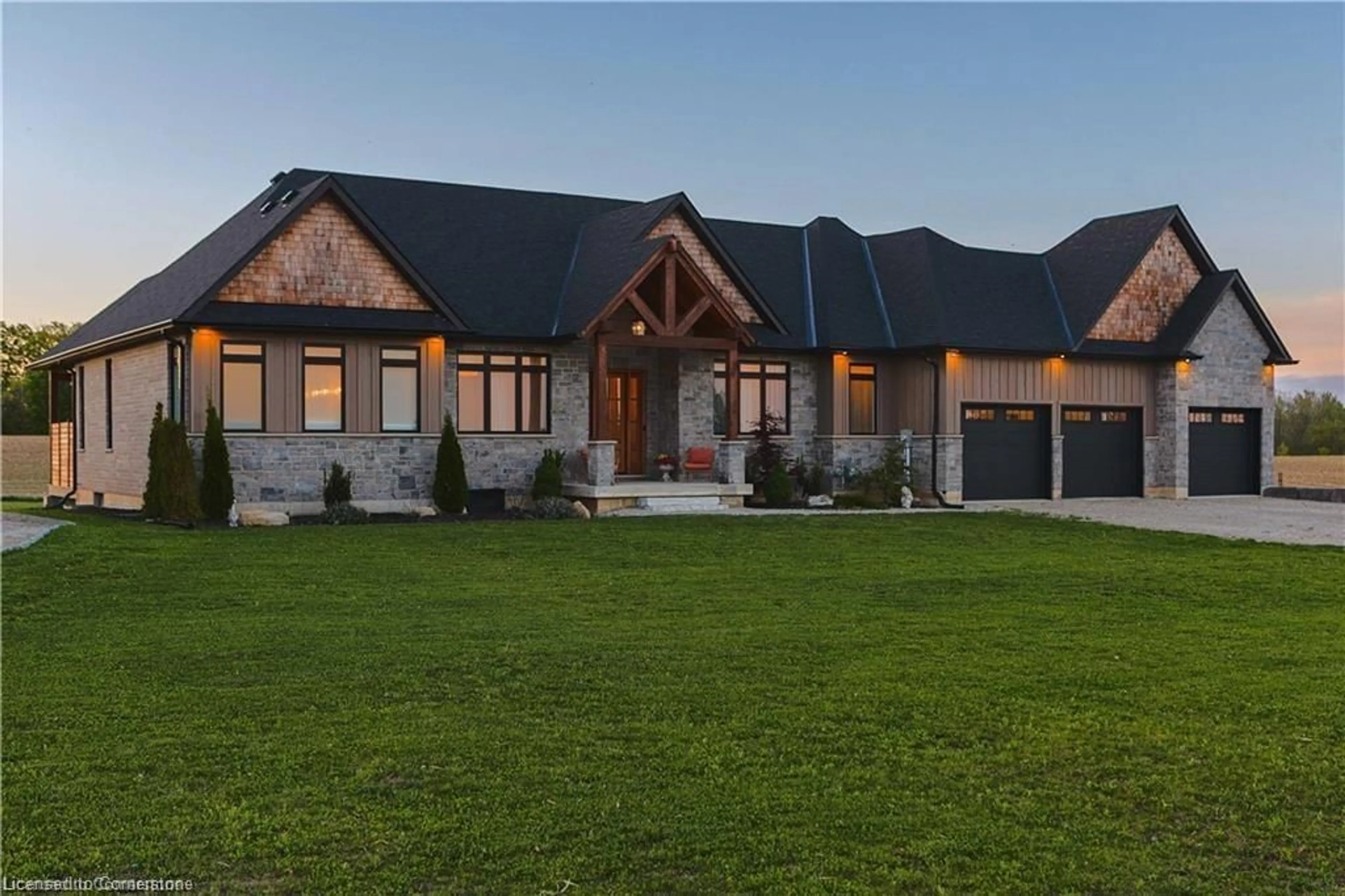 Home with brick exterior material, mountain view for 30 Sixth Concession Rd, Burford Ontario N3R 0B8