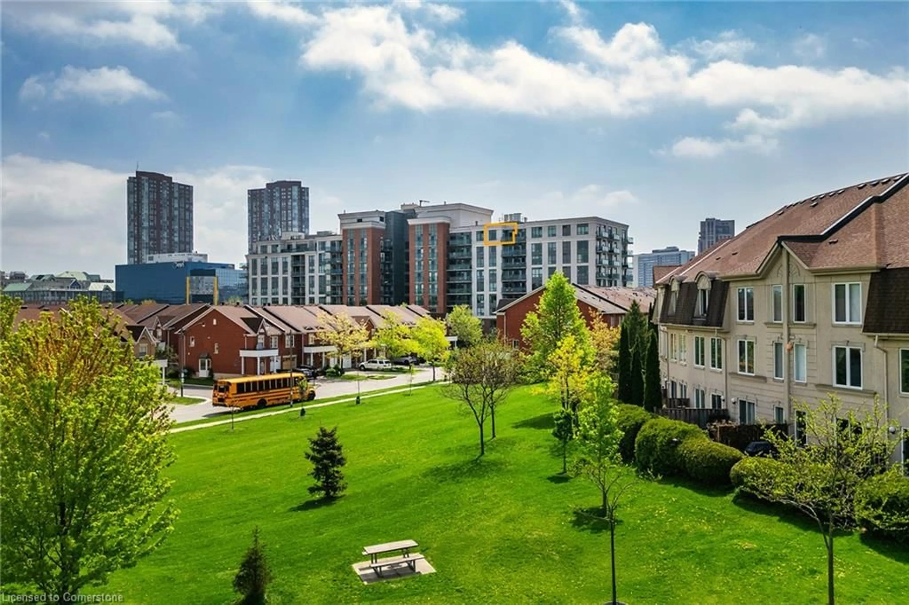 A pic from outside/outdoor area/front of a property/back of a property/a pic from drone, city buildings view from balcony for 120 Dallimore Cir #926, Toronto Ontario M3C 4J1