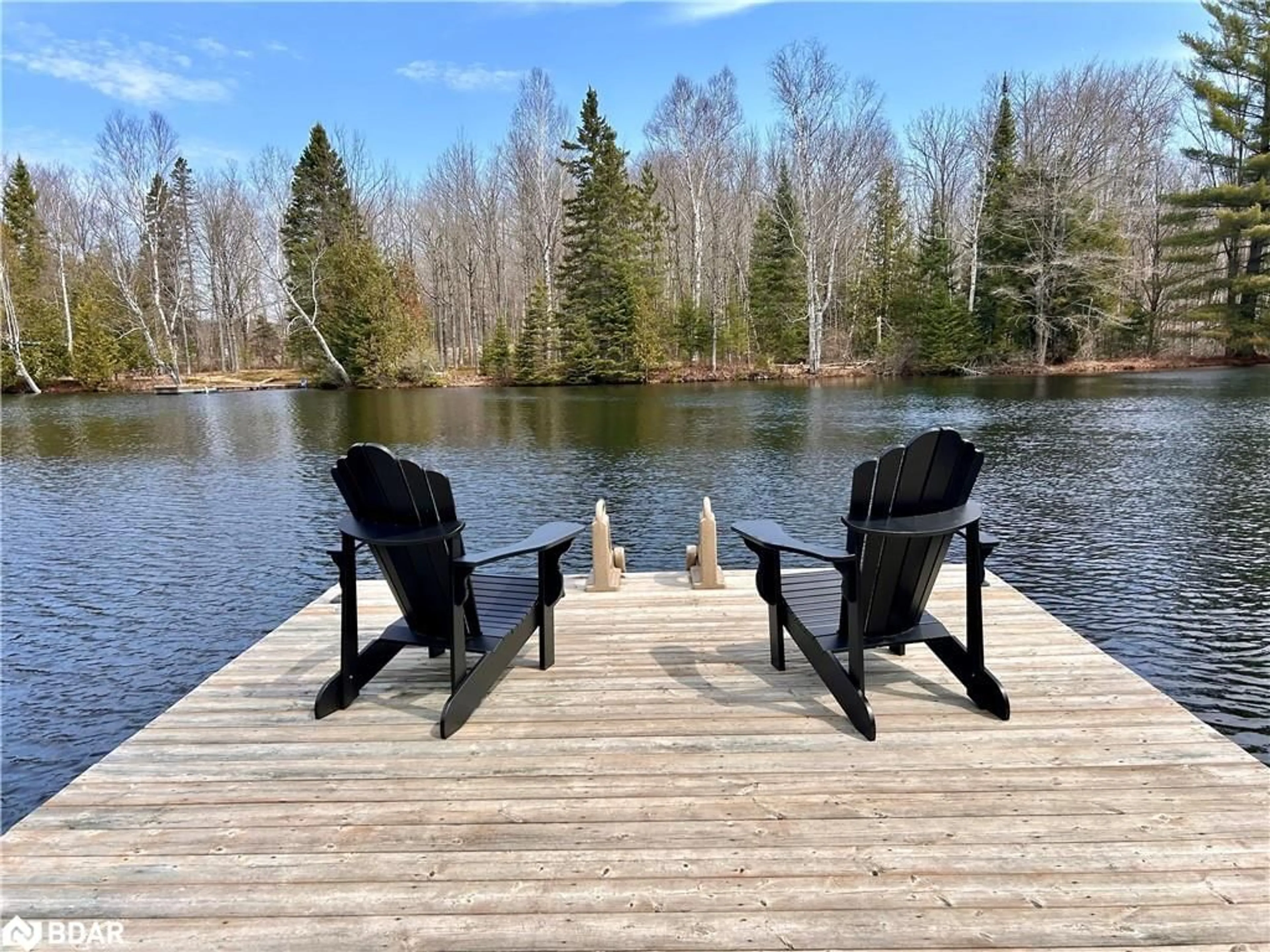 Patio, water/lake/river/ocean view for 1053 Esson Creek Lane, Wilberforce Ontario K0L 3C0