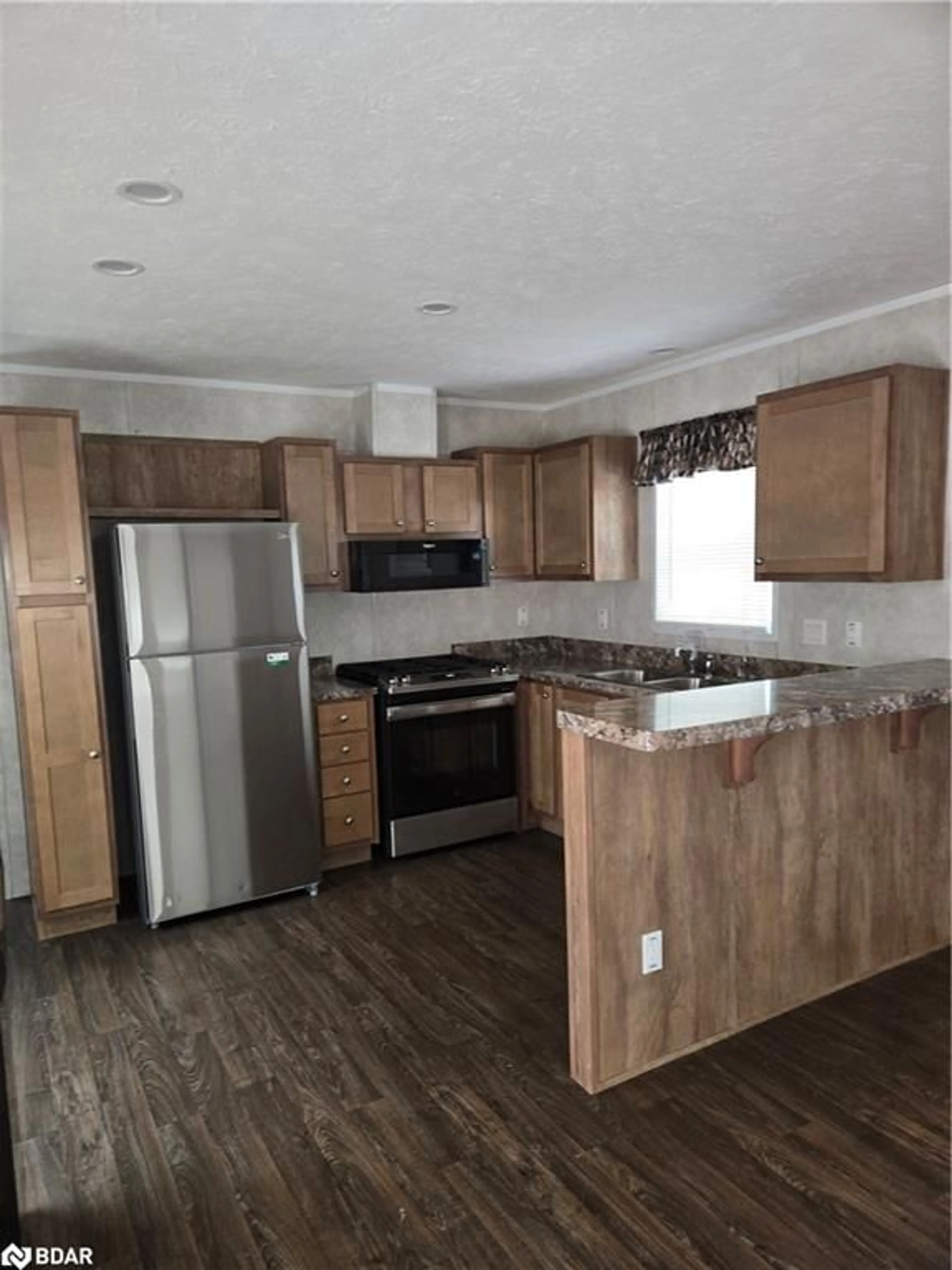 Standard kitchen, wood/laminate floor for 99 Fourth Concession Rd #614, Burford Ontario N0E 1A0