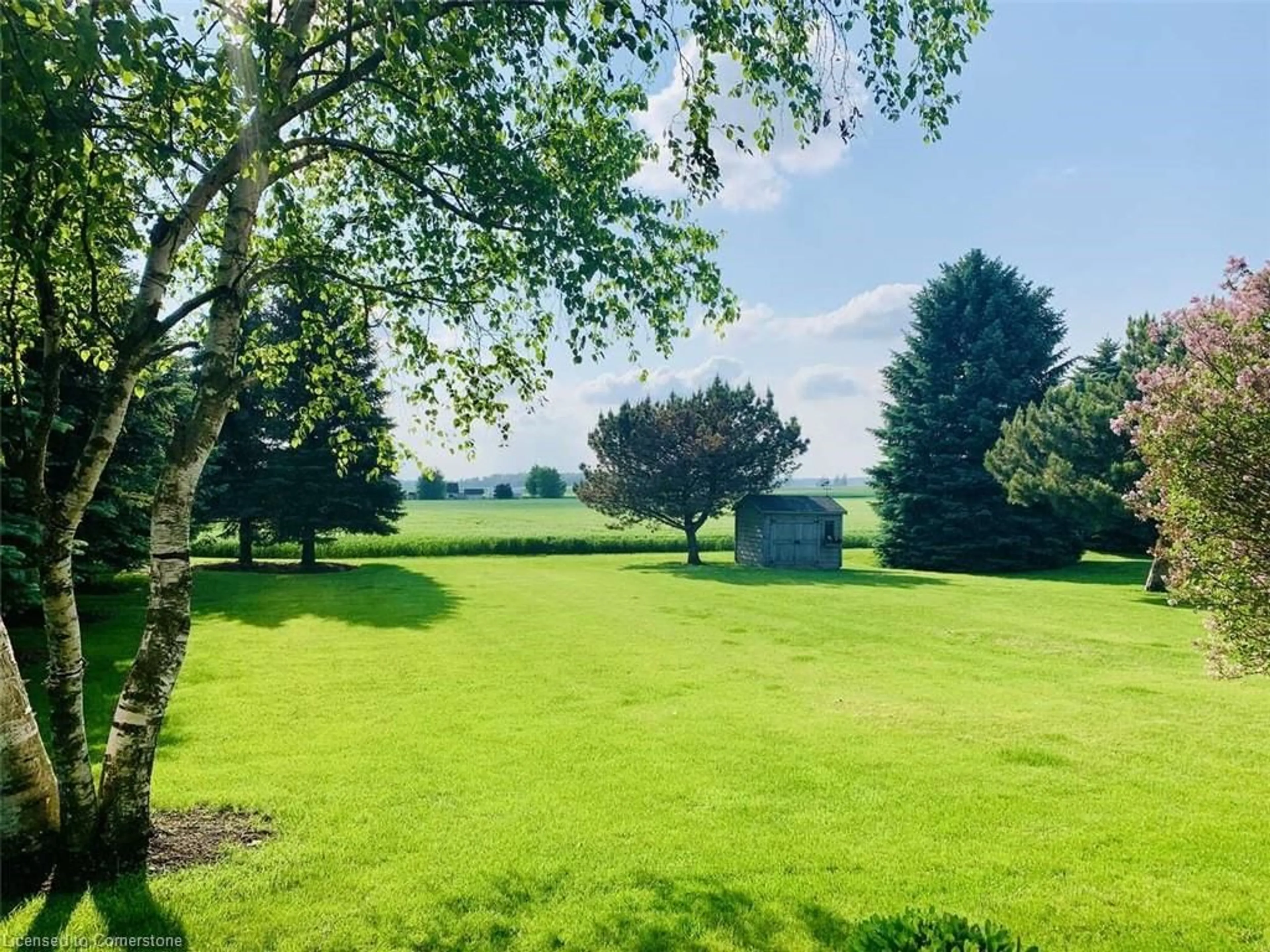 A pic from outside/outdoor area/front of a property/back of a property/a pic from drone, water/lake/river/ocean view for 30 Musselman Cres, Conestogo Ontario N0B 1N0