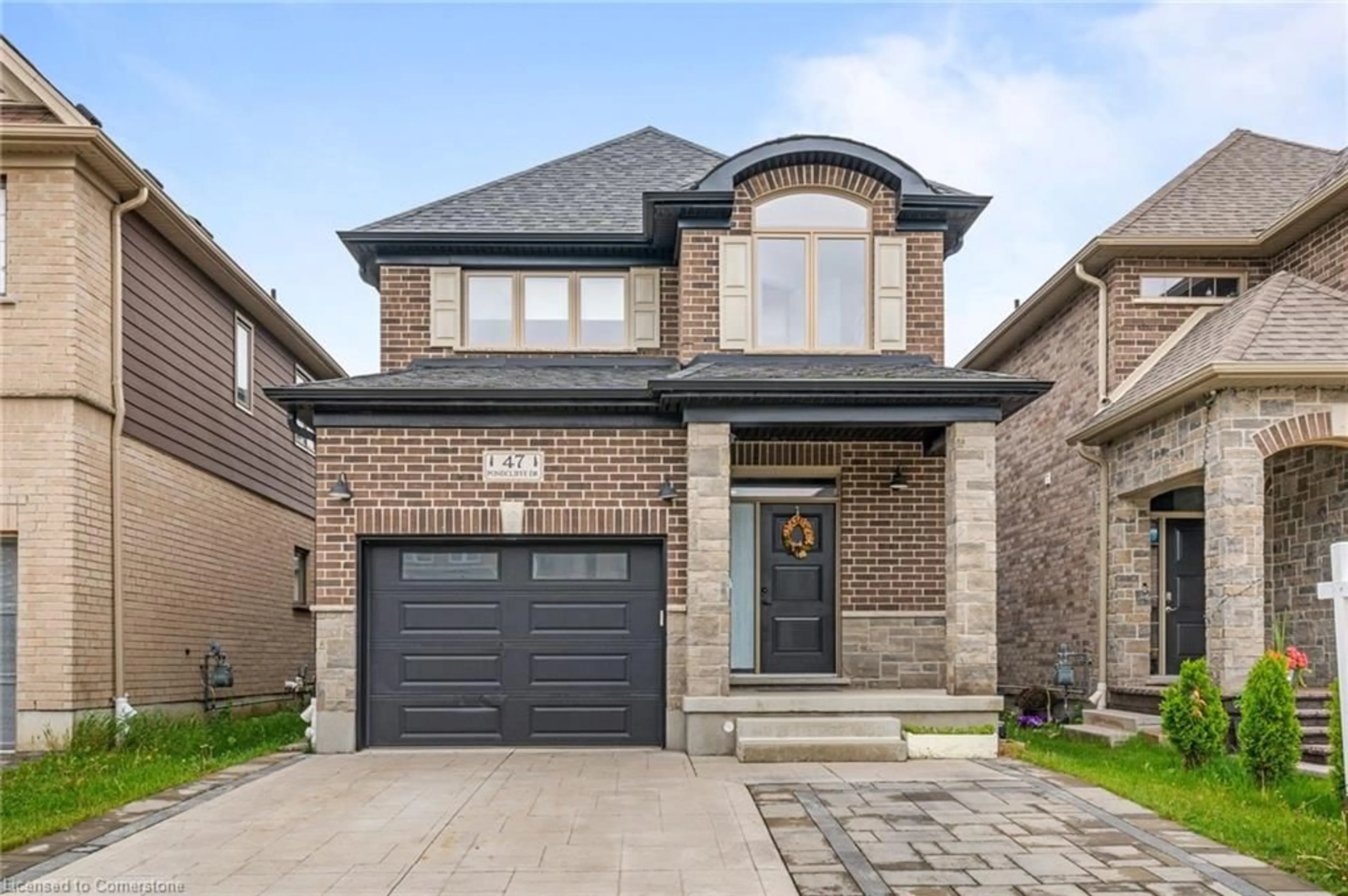 Home with brick exterior material, street for 47 Pondcliffe Dr, Kitchener Ontario N2R 0M3