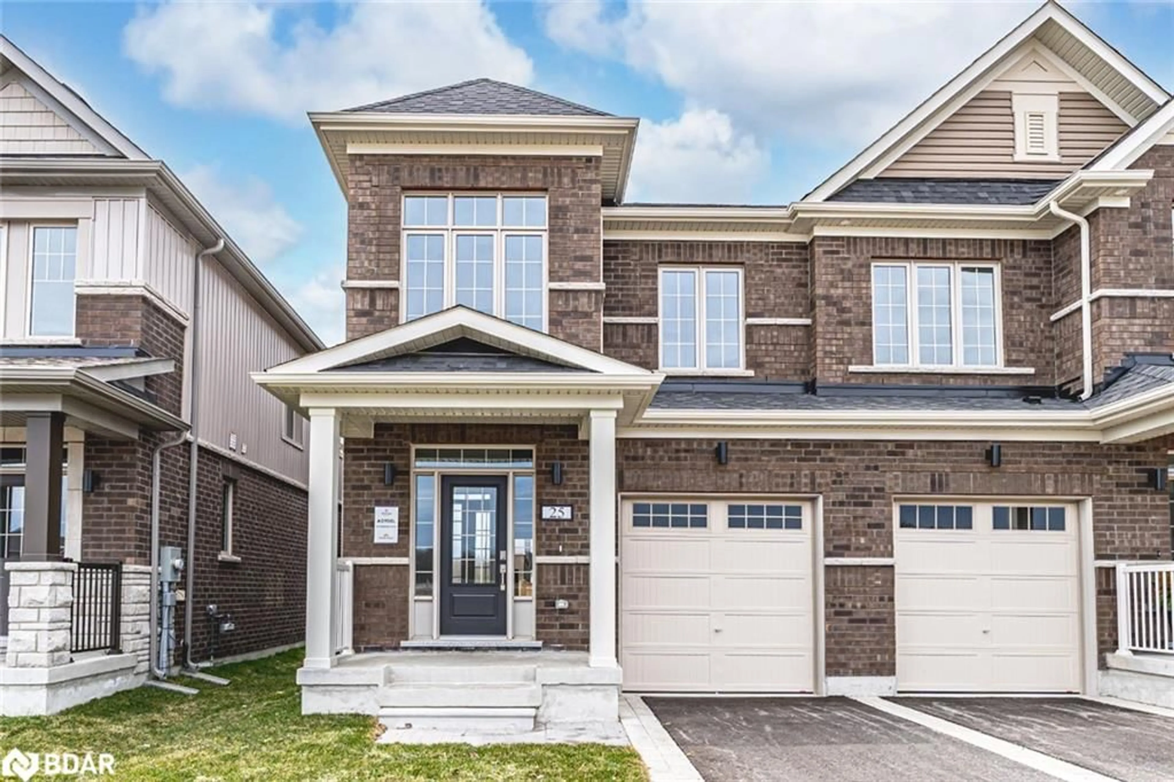 Home with brick exterior material, street for 25 Amsterdam Dr, Barrie Ontario L9J 0Z4