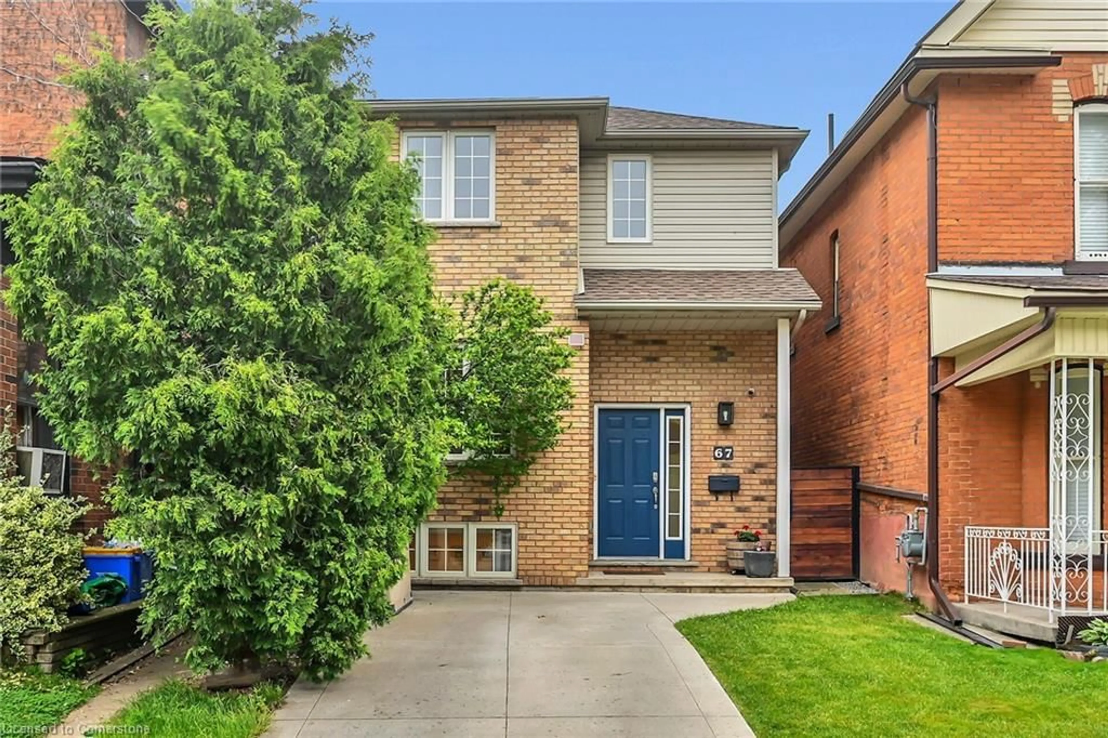 Home with brick exterior material, street for 67 Erie Ave, Hamilton Ontario L8N 2W5