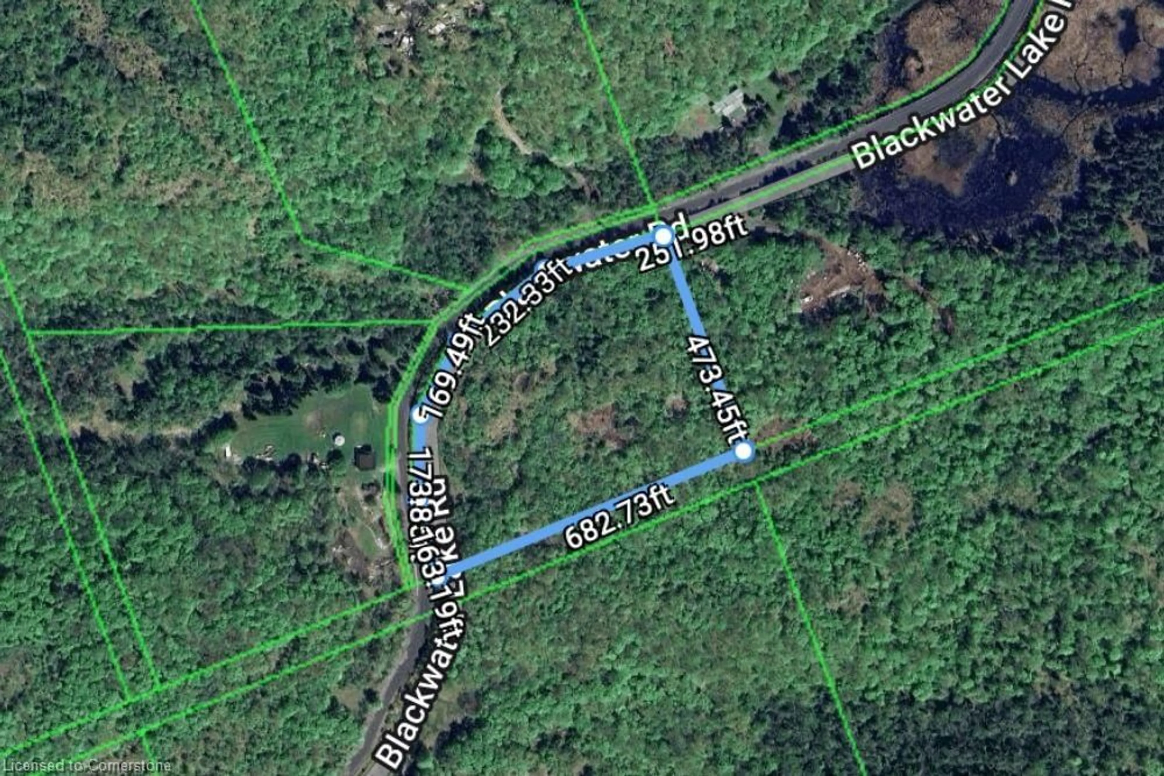 Picture of a map for 585 Blackwater Rd, Parry Sound Ontario P2A 2W8