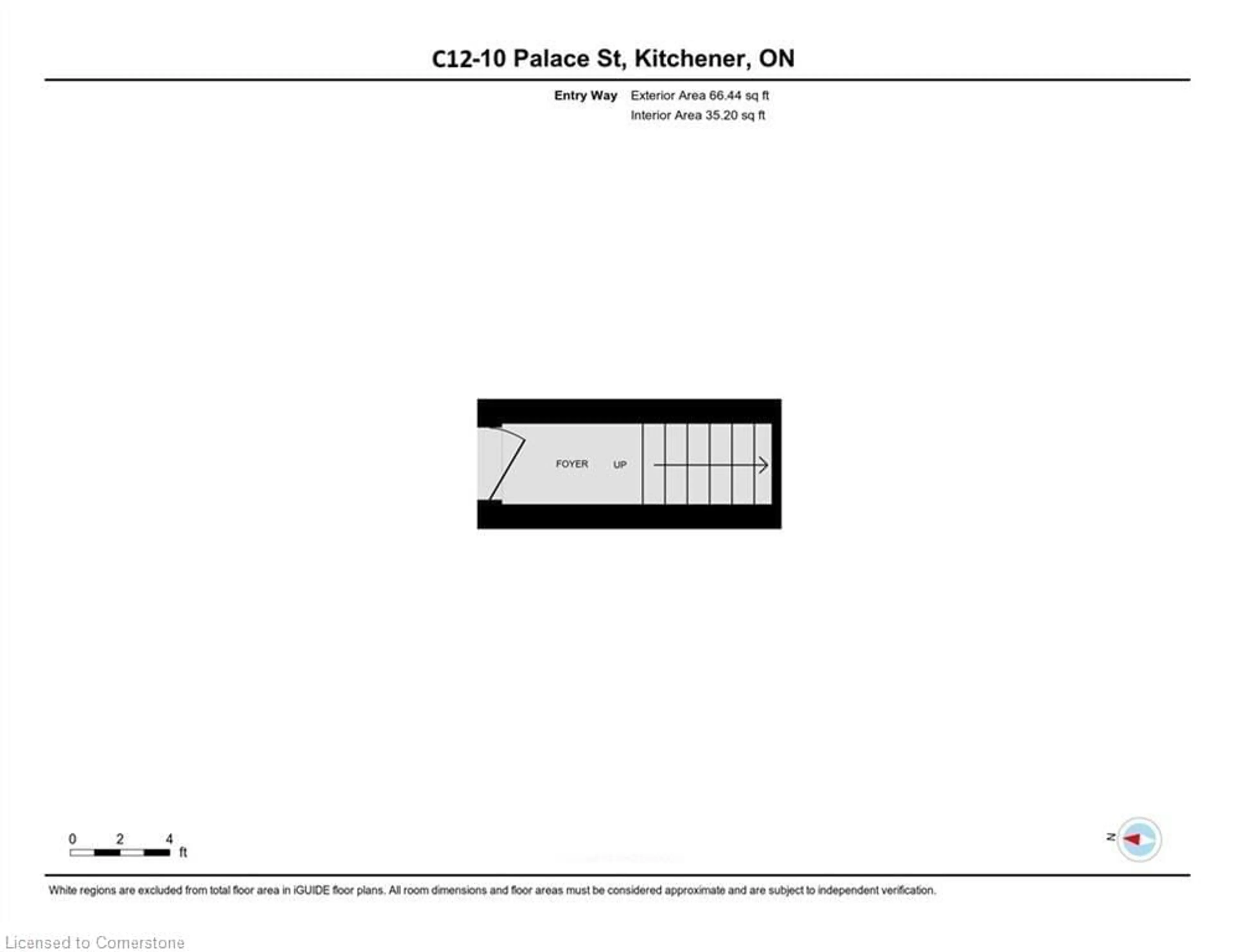 Floor plan for 10 Palace St #C12, Kitchener Ontario N2E 0J3