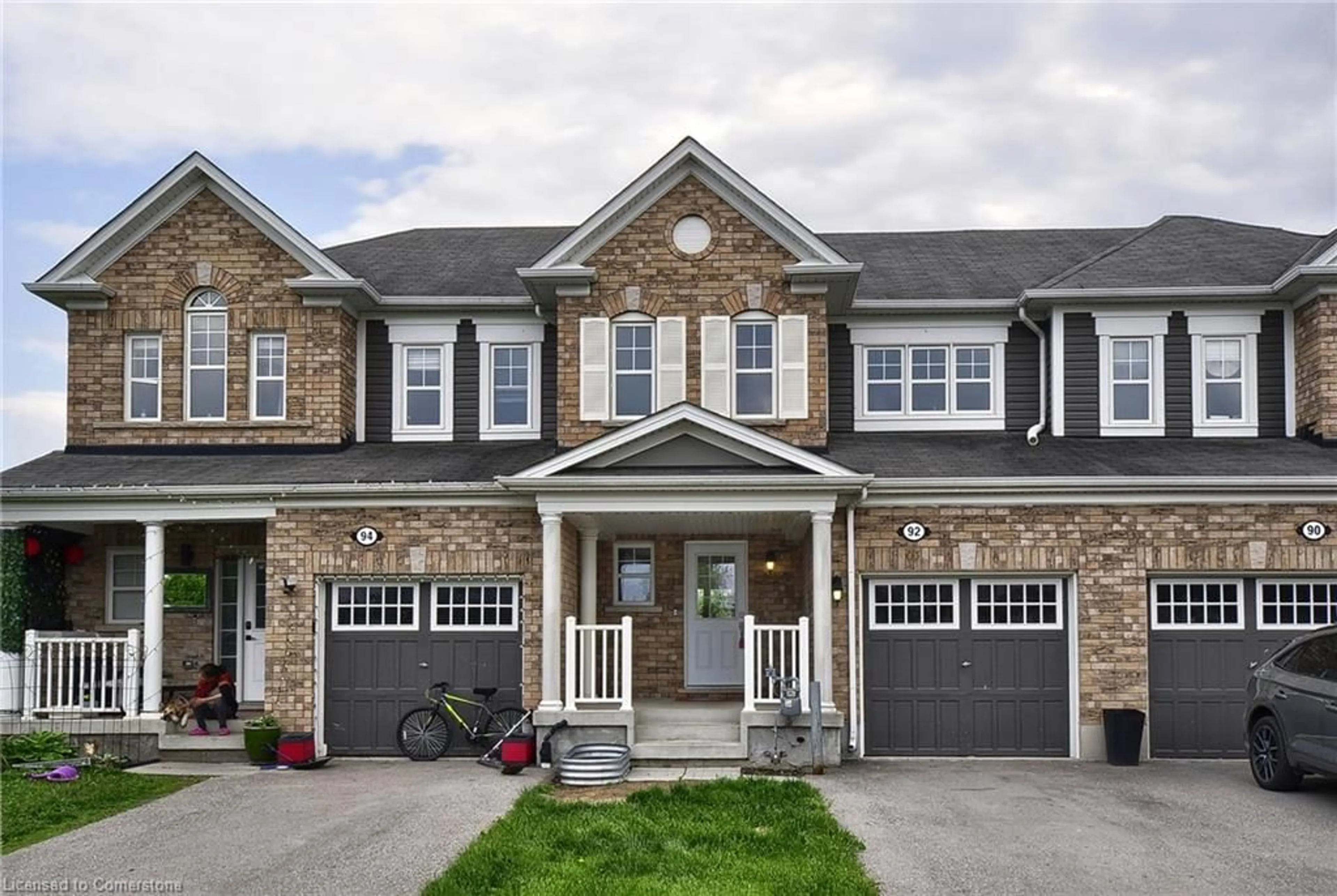 Home with brick exterior material, street for 92 Glenvista Dr, Kitchener Ontario N2R 0E3