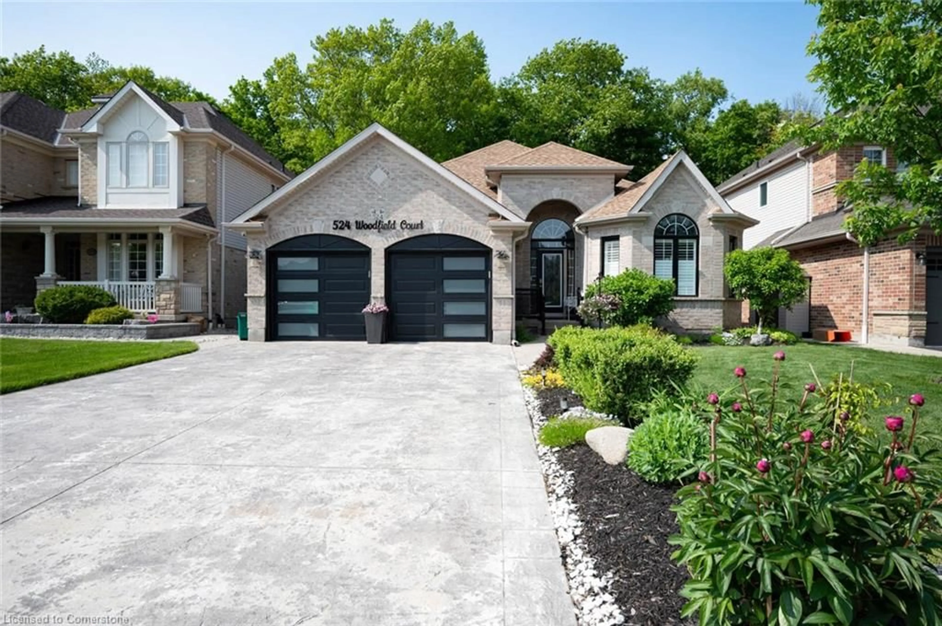 Home with brick exterior material, street for 524 Woodfield Crt, Kitchener Ontario N2P 2S8