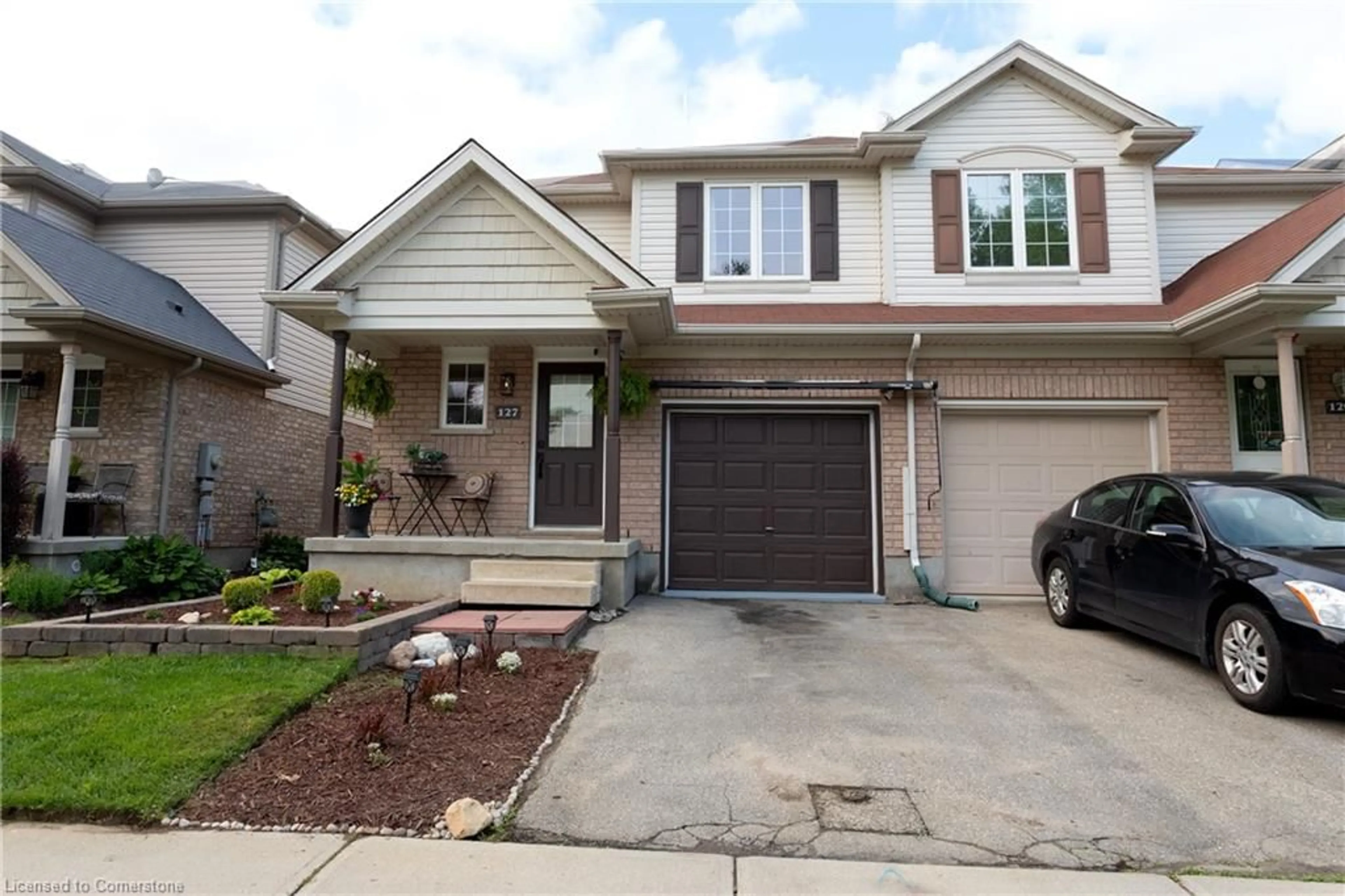 Home with brick exterior material, street for 127 Sims Estate Dr, Kitchener Ontario N2A 0A6
