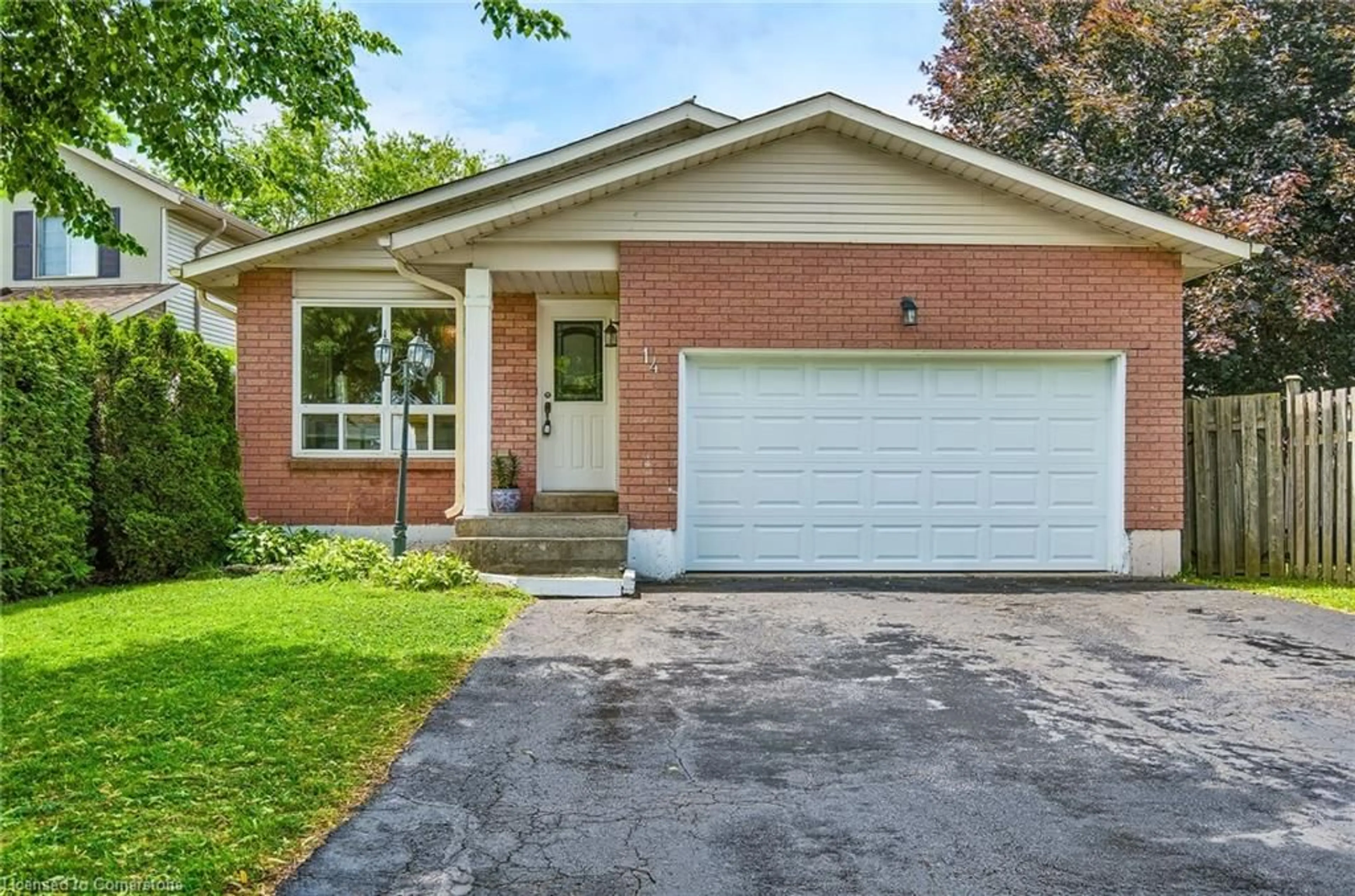 Home with brick exterior material, street for 14 Ashridge Pl, Hamilton Ontario L8W 3S6
