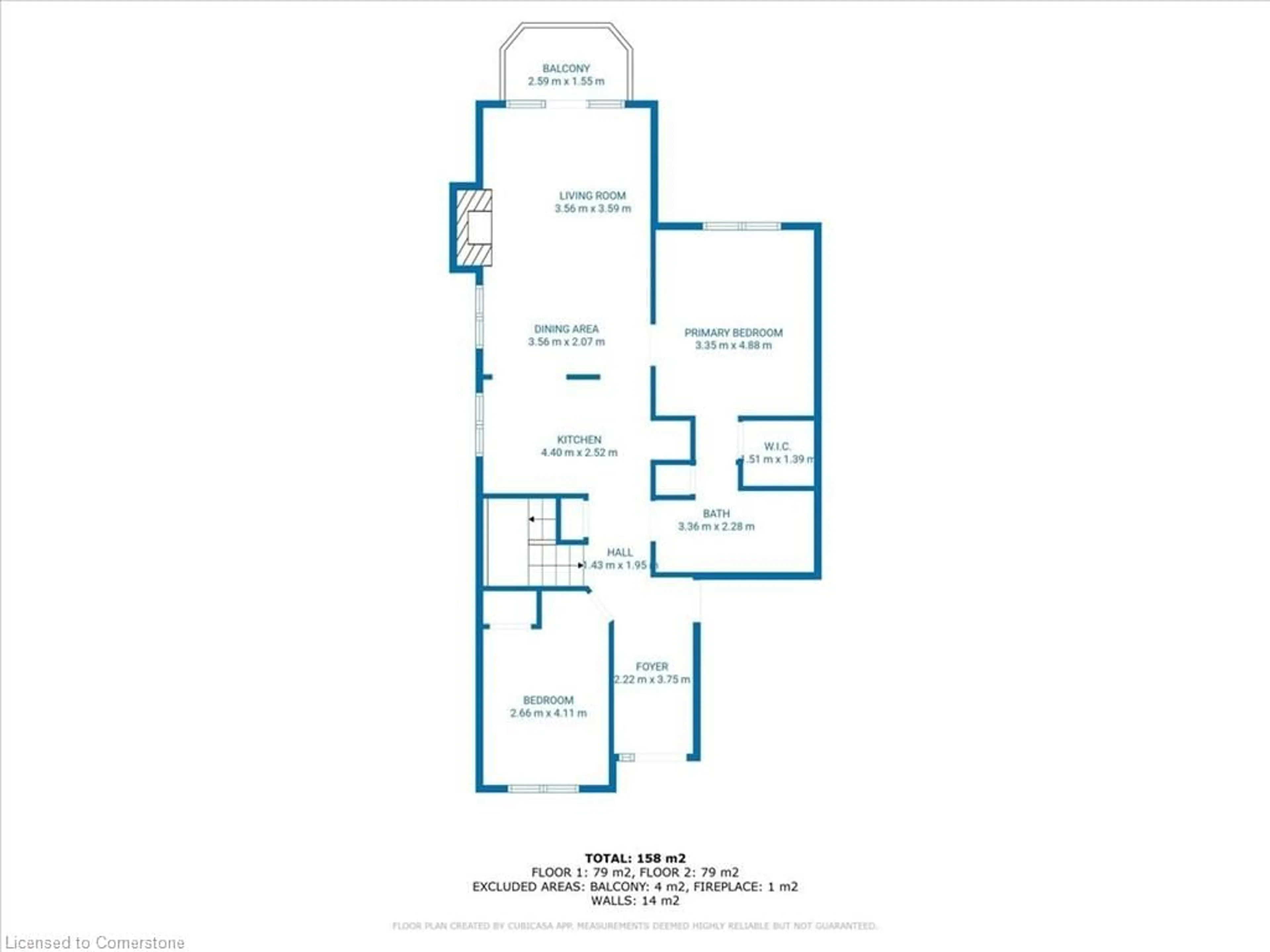 Floor plan for 84 Doctor Moore Crt, Acton Ontario L7J 3A7
