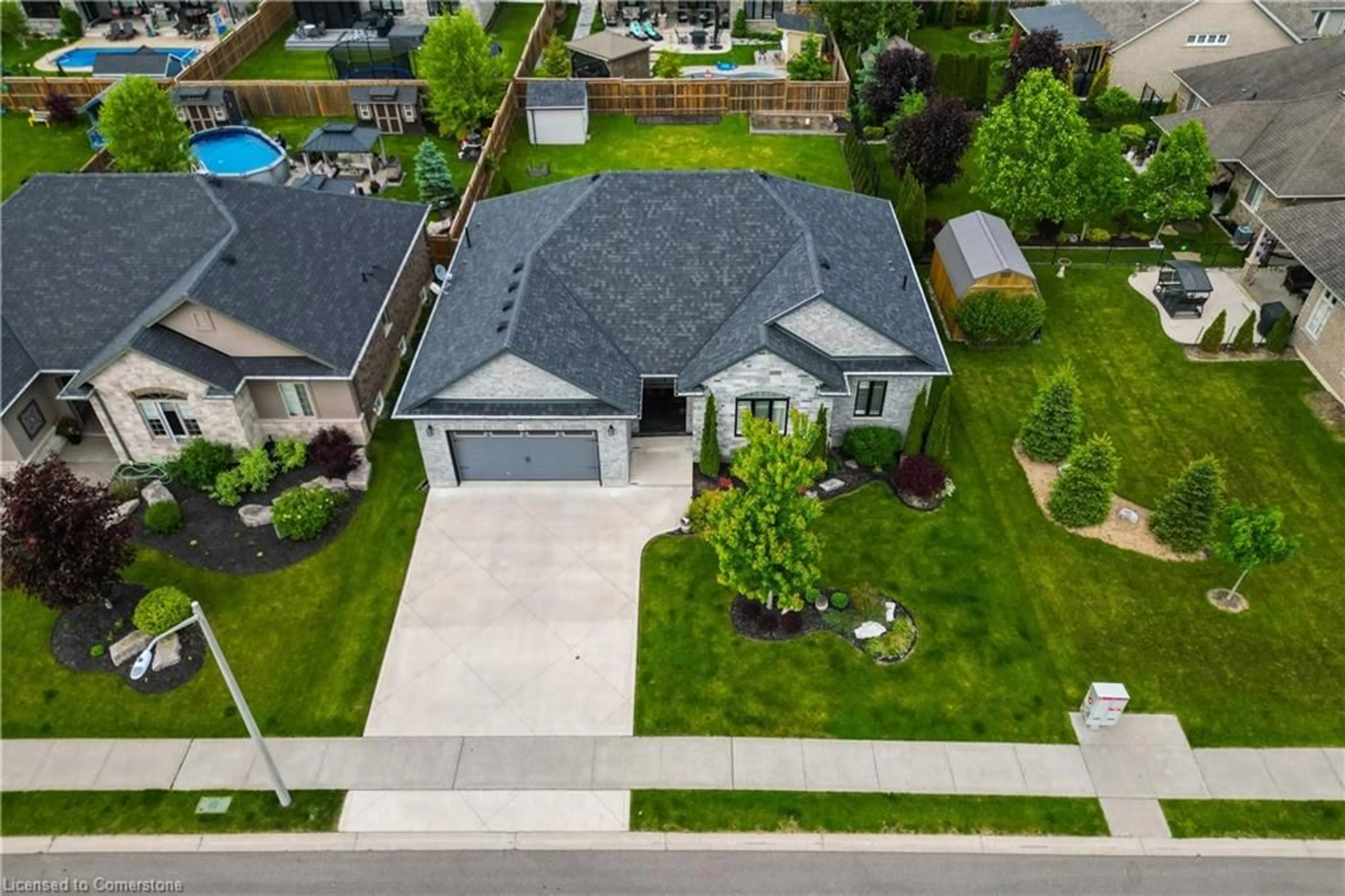 A pic from outside/outdoor area/front of a property/back of a property/a pic from drone, street for 6 Bluenose Dr, Port Dover Ontario N0A 1N7