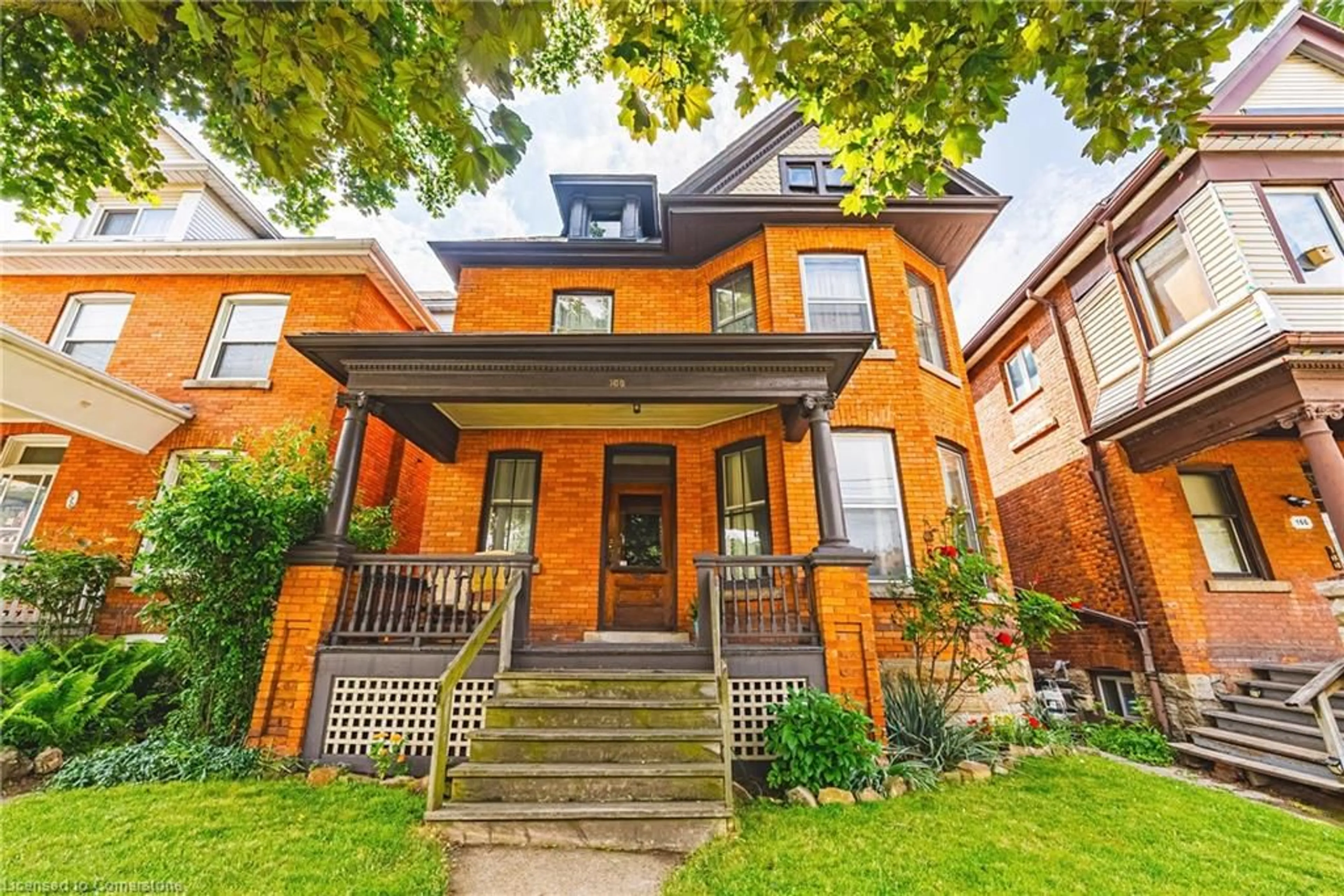 Home with brick exterior material, street for 168 Wentworth St, Hamilton Ontario L8N 2Z2