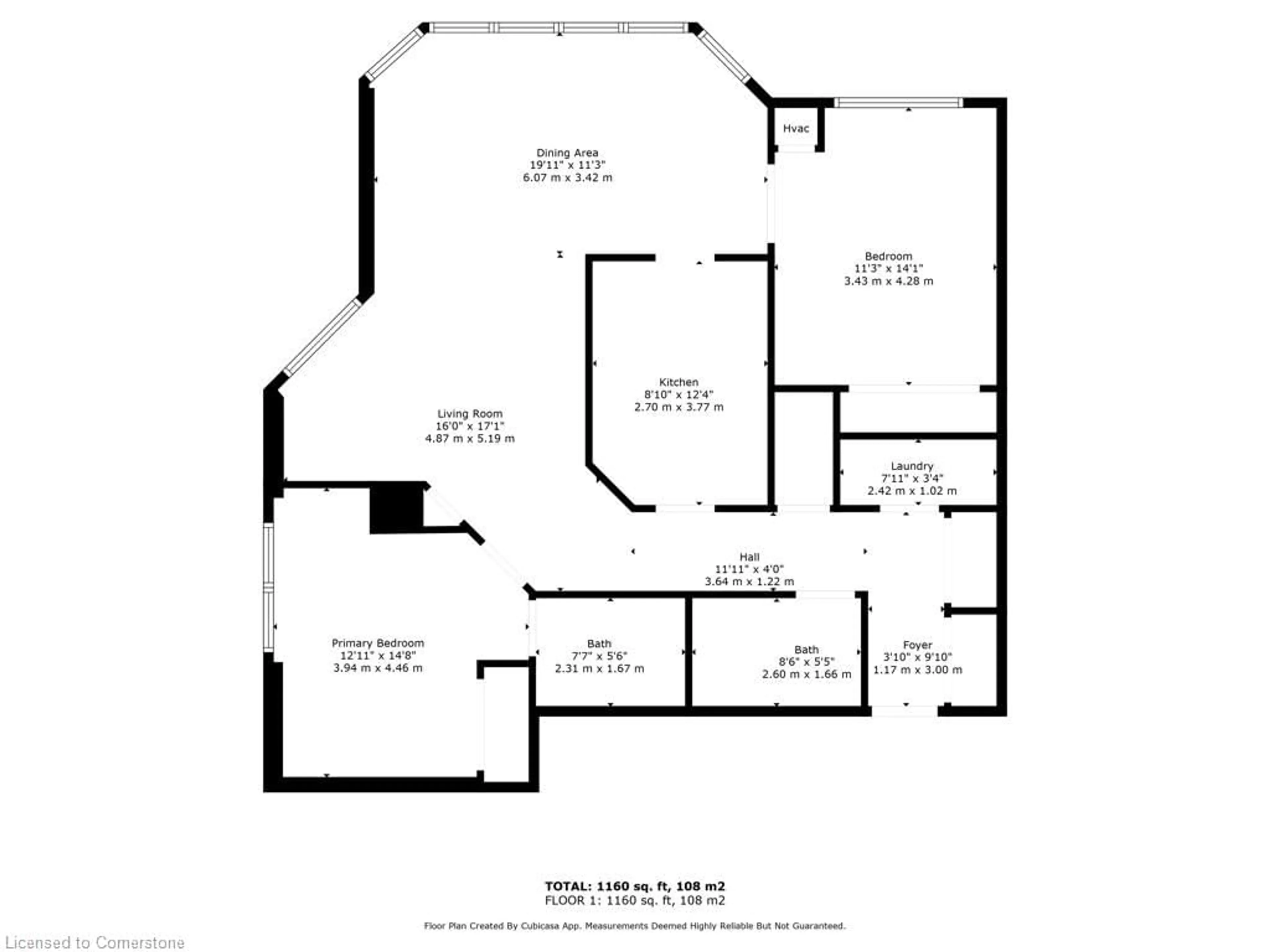 Floor plan for 495 Highway 8 #205, Stoney Creek Ontario L8G 5E1