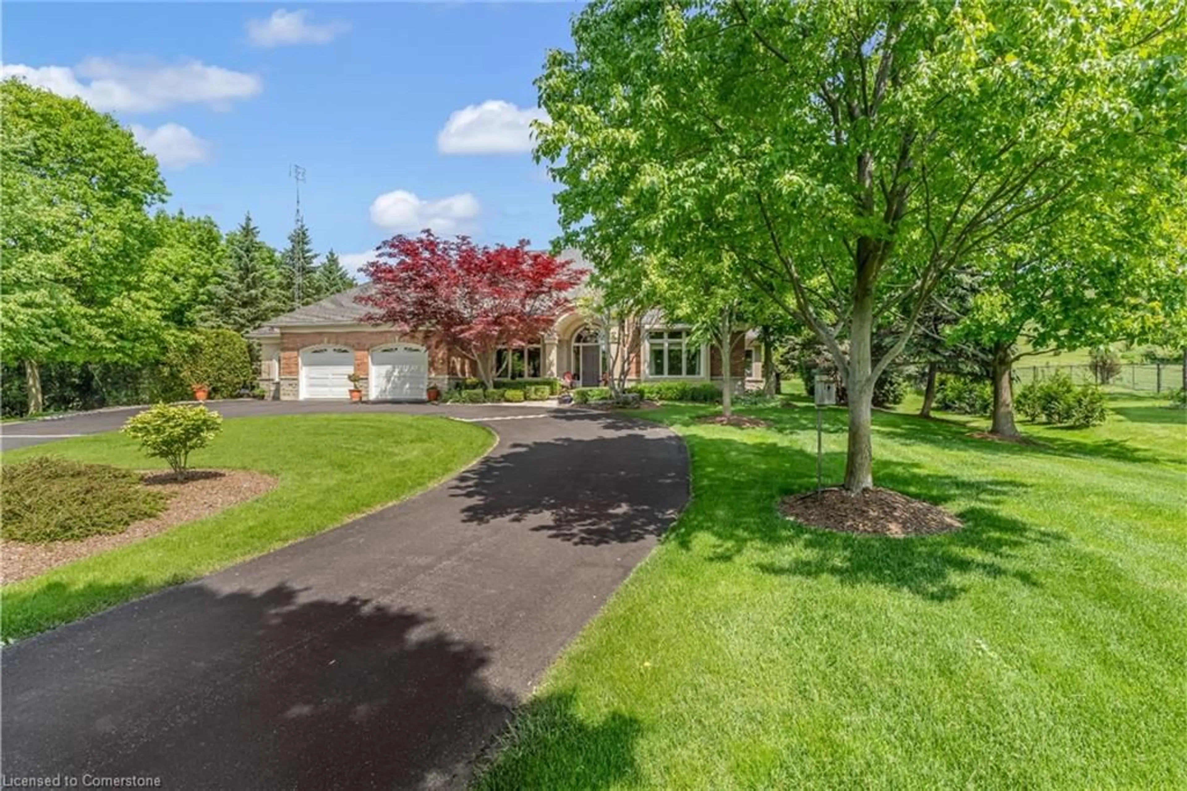 A pic from outside/outdoor area/front of a property/back of a property/a pic from drone, street for 1333 Concession 6 W Rd, Hamilton Ontario L8B 1N5