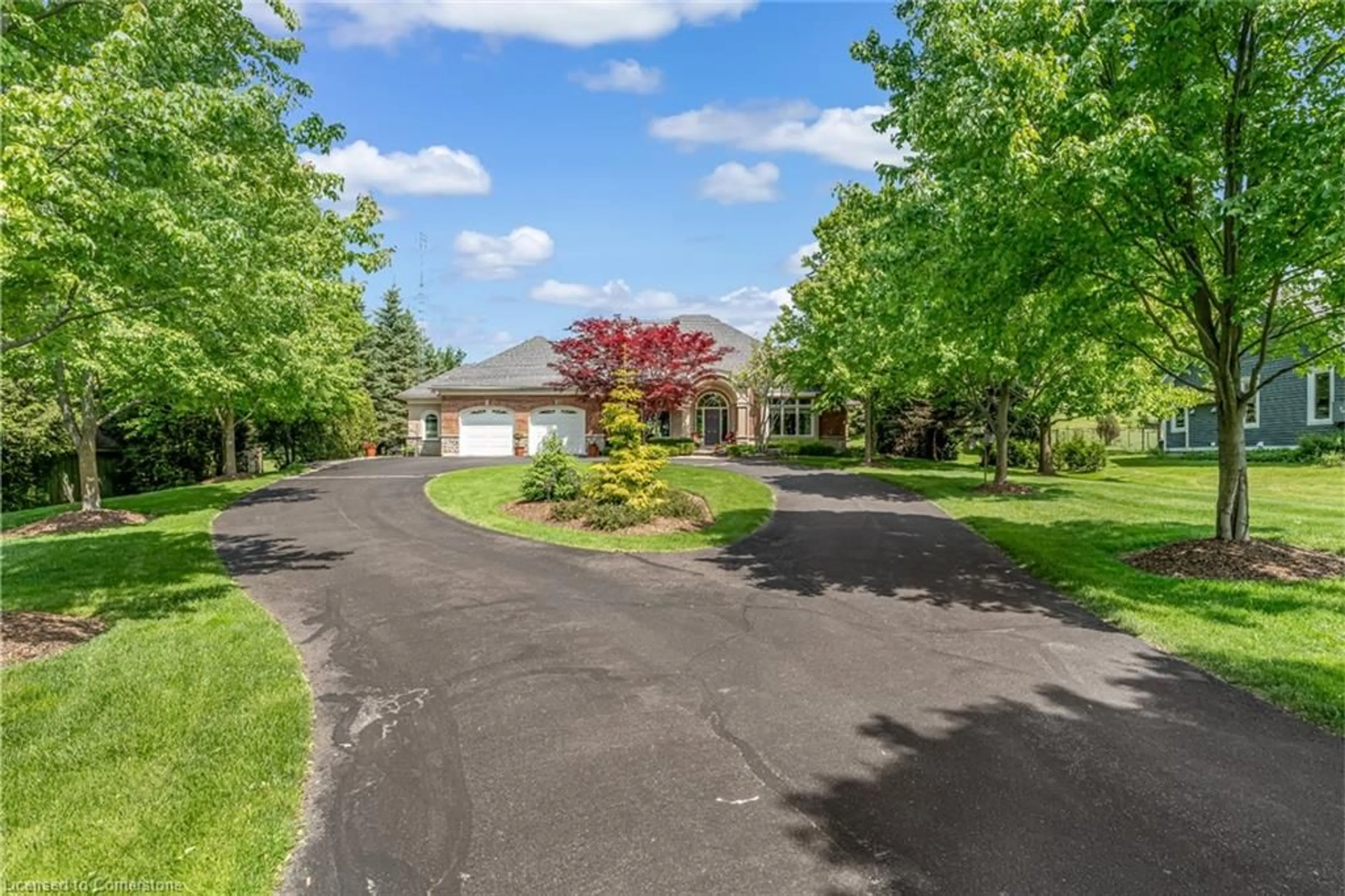 A pic from outside/outdoor area/front of a property/back of a property/a pic from drone, street for 1333 Concession 6 W Rd, Hamilton Ontario L8B 1N5