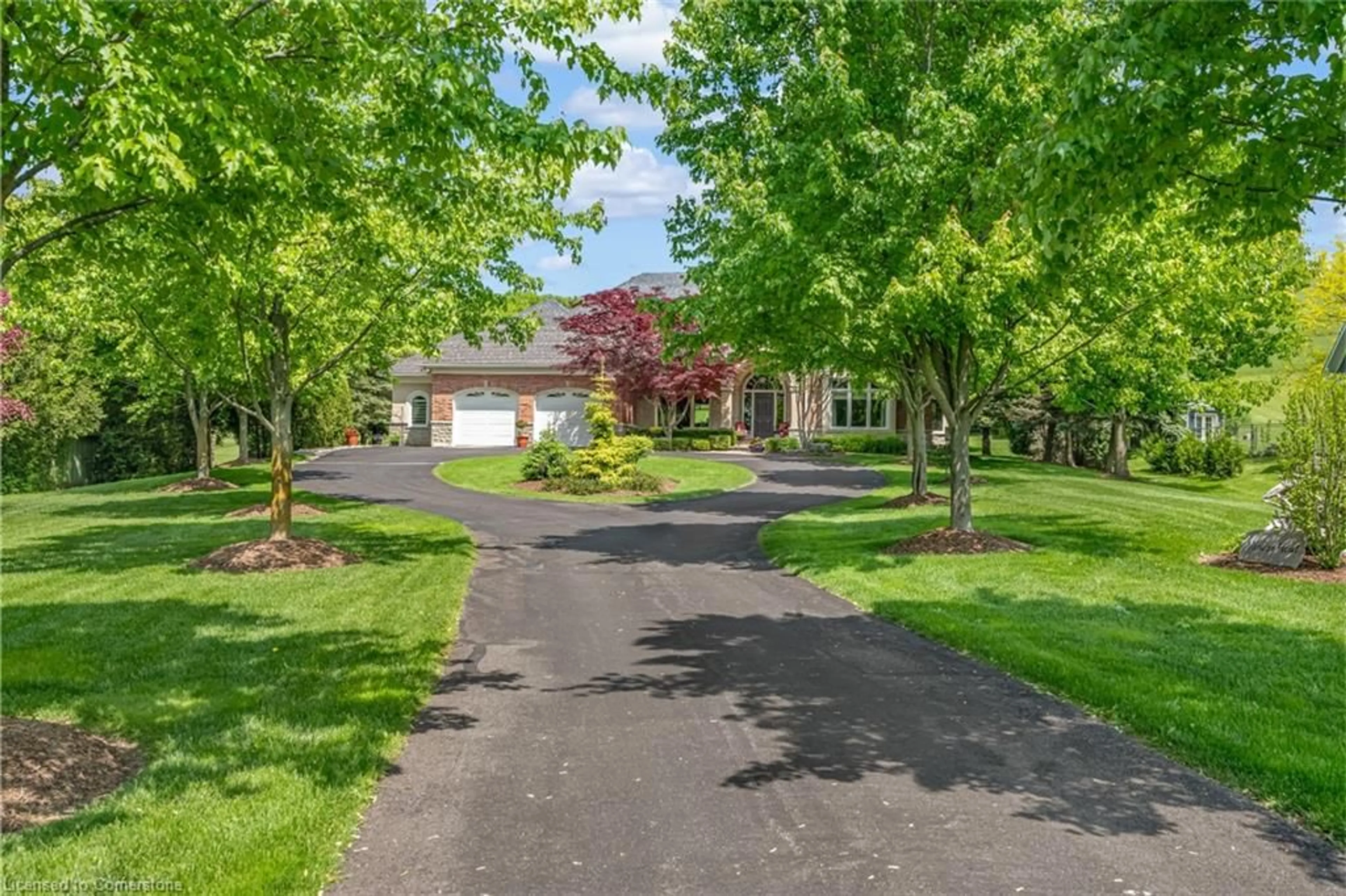 A pic from outside/outdoor area/front of a property/back of a property/a pic from drone, street for 1333 Concession 6 W Rd, Hamilton Ontario L8B 1N5