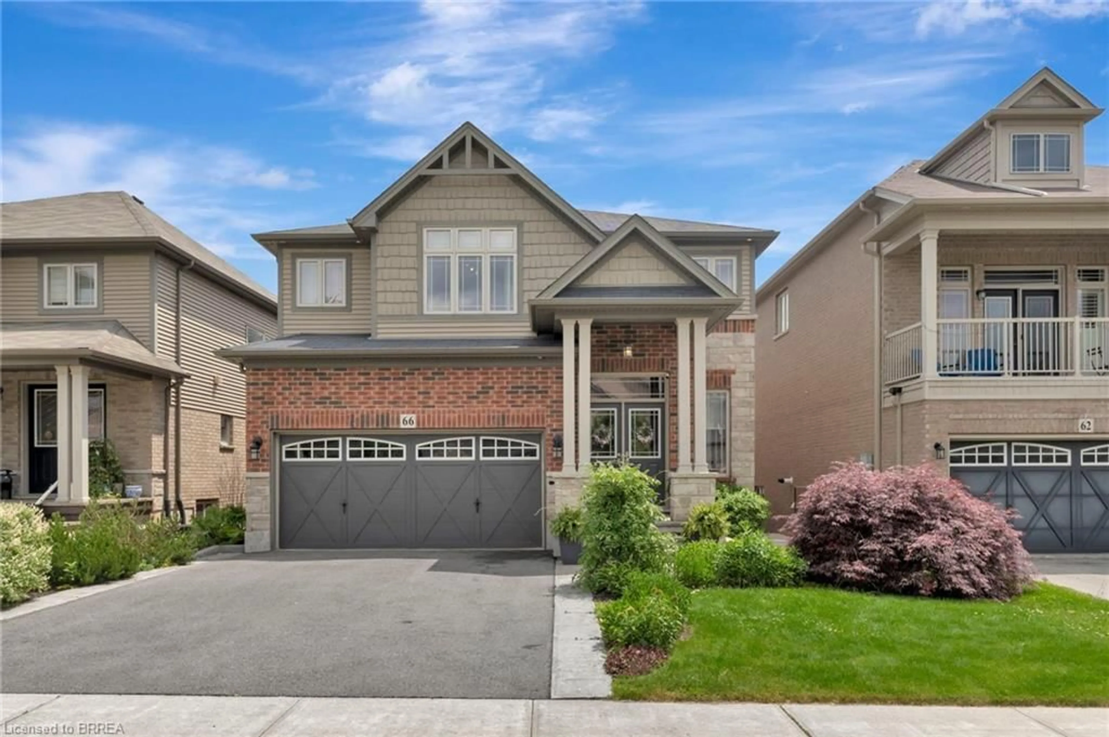 Home with brick exterior material, street for 66 Sexton Cres, Ancaster Ontario L9G 2T4
