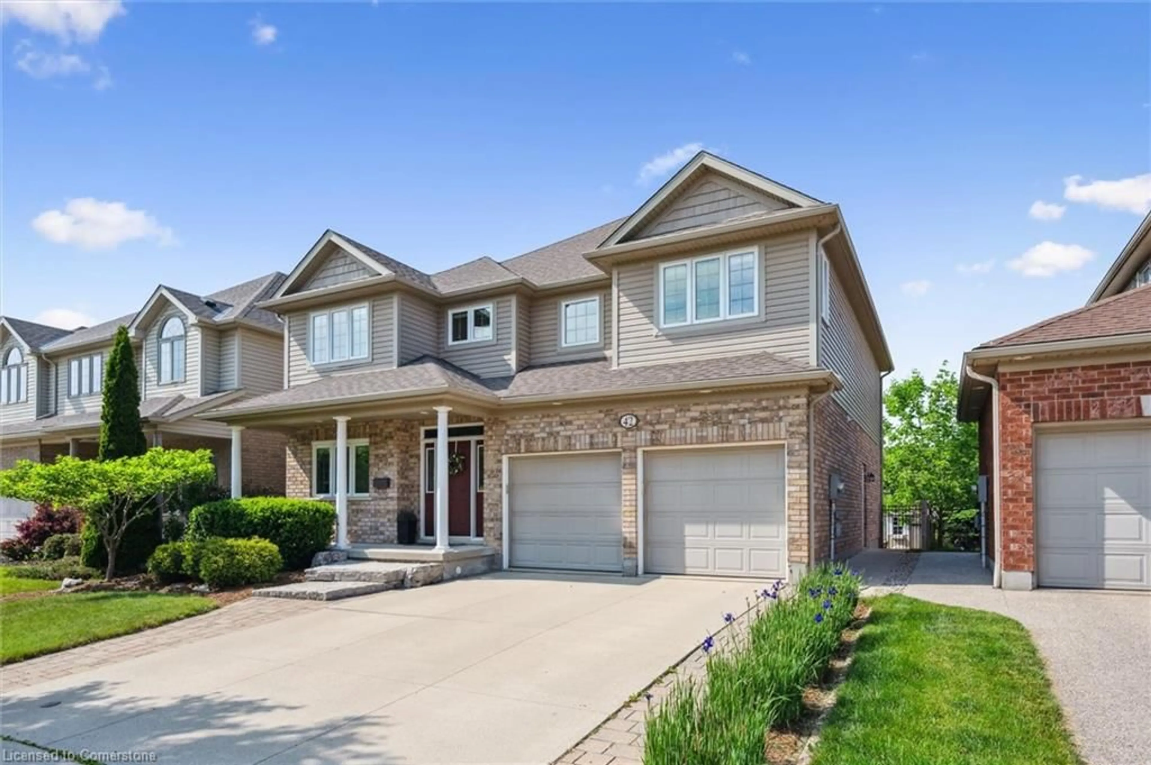 Home with brick exterior material, street for 42 Treeview Dr, St. Jacobs Ontario N0B 2N0