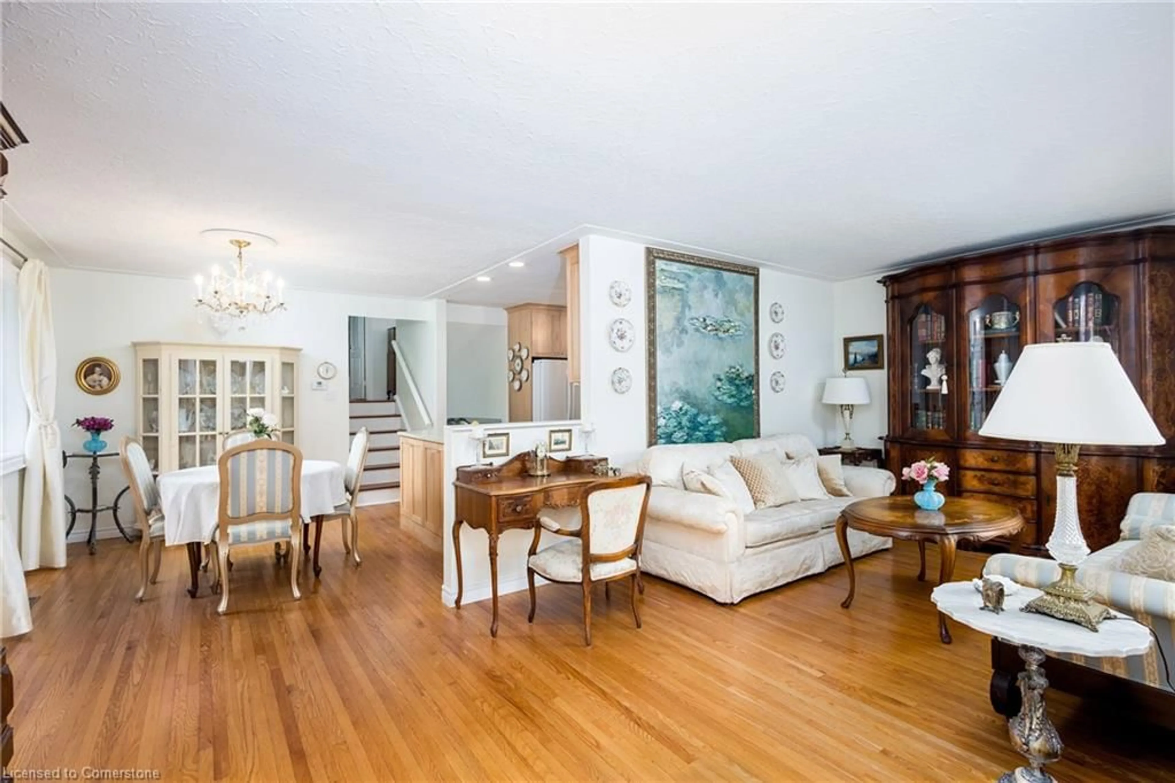 Living room with furniture, wood/laminate floor for 37 Lynn Park Ave, Port Dover Ontario N0A 1N5