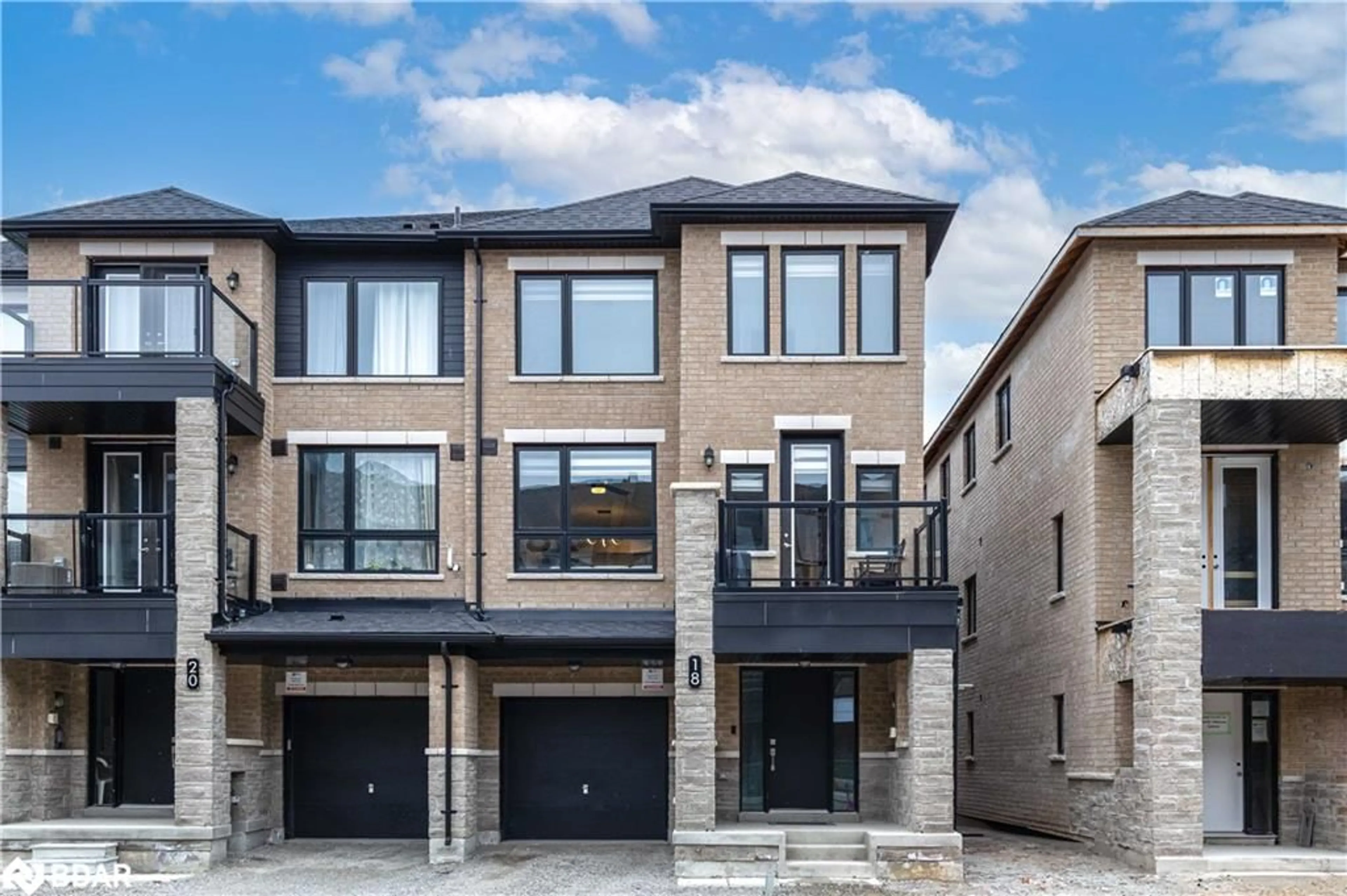 Home with brick exterior material, street for 18 Red Maple Lane, Barrie Ontario L9J 0N4