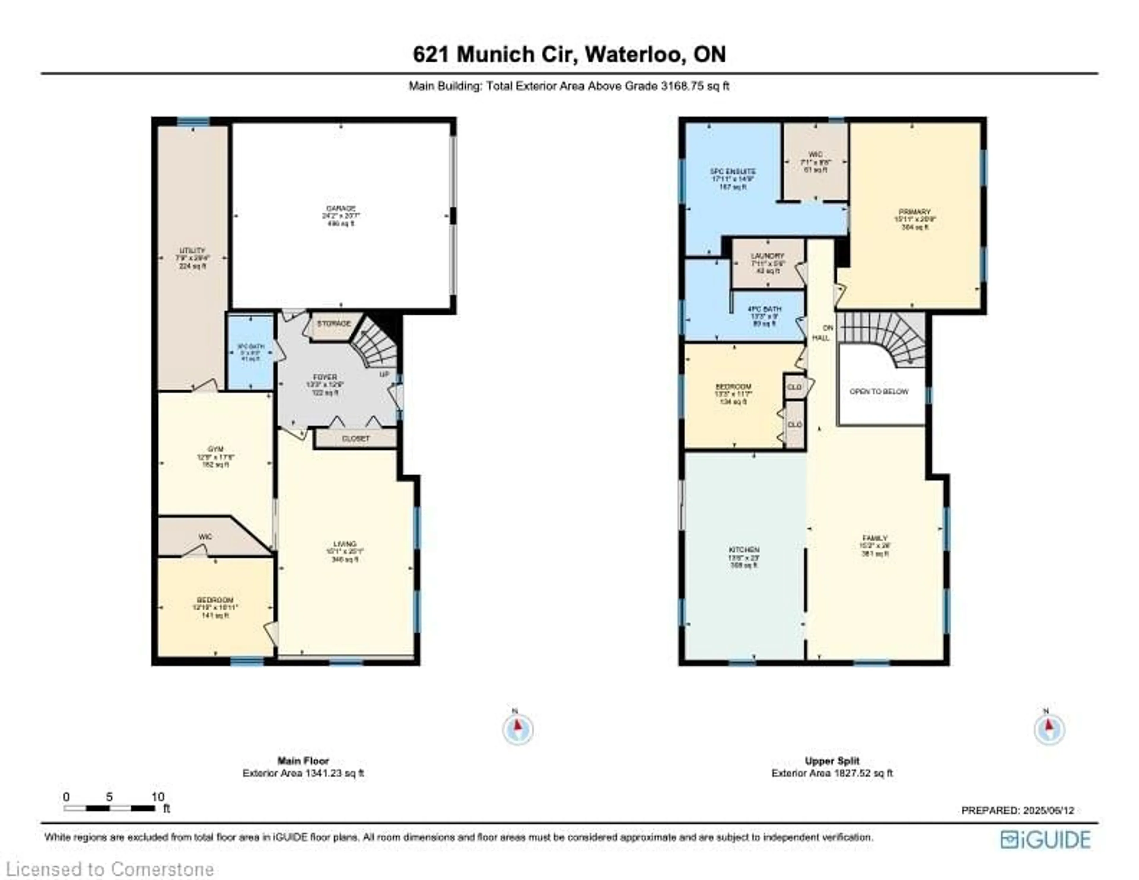 Floor plan for 621 Munich Cir, Waterloo Ontario N2V 2L6